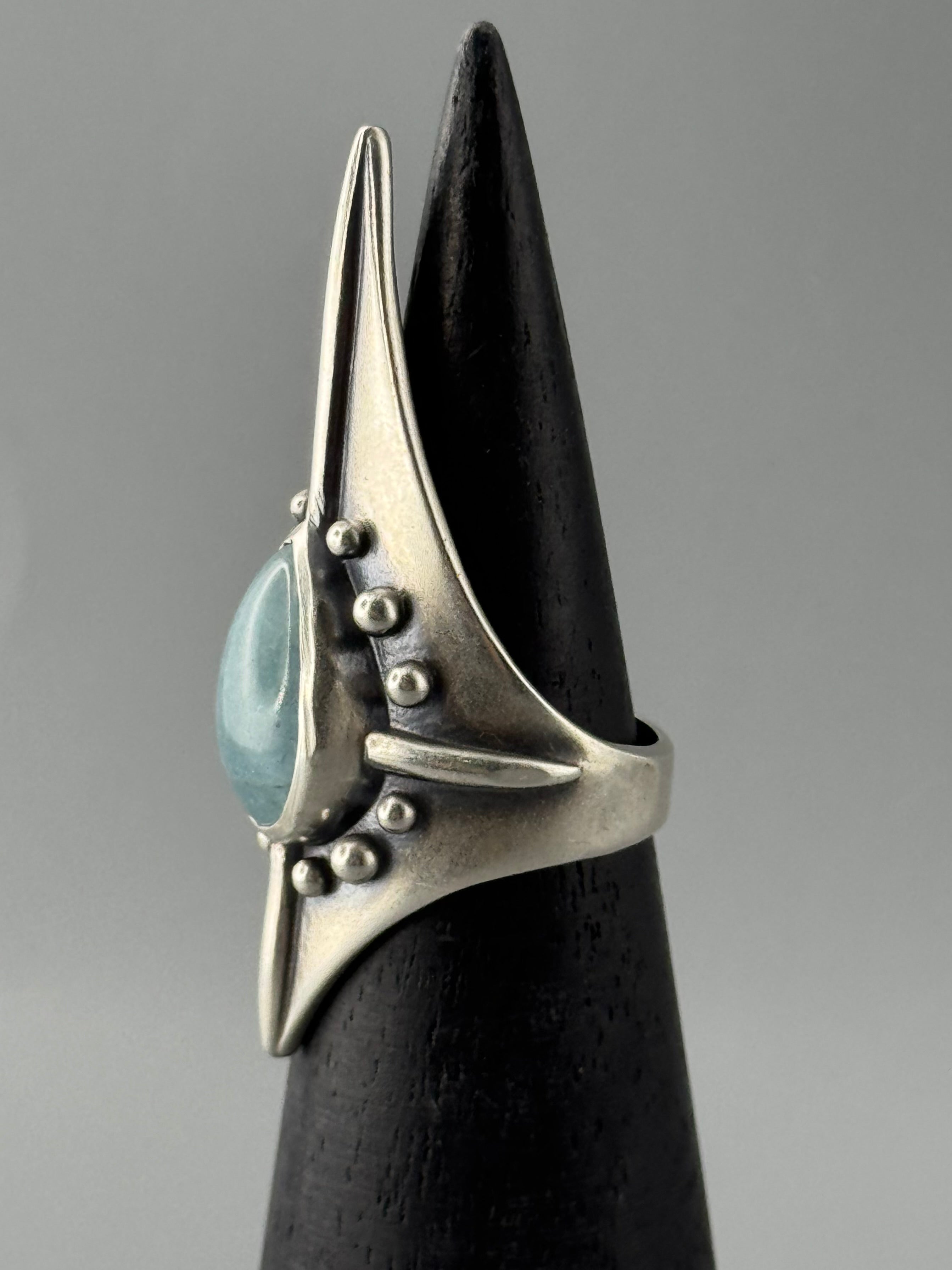 •AVALON• aquamarine + silver ring