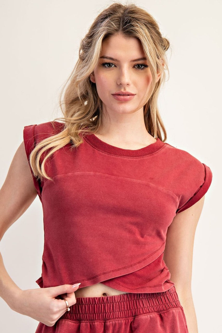 •NOVA• comfy cotton blend top