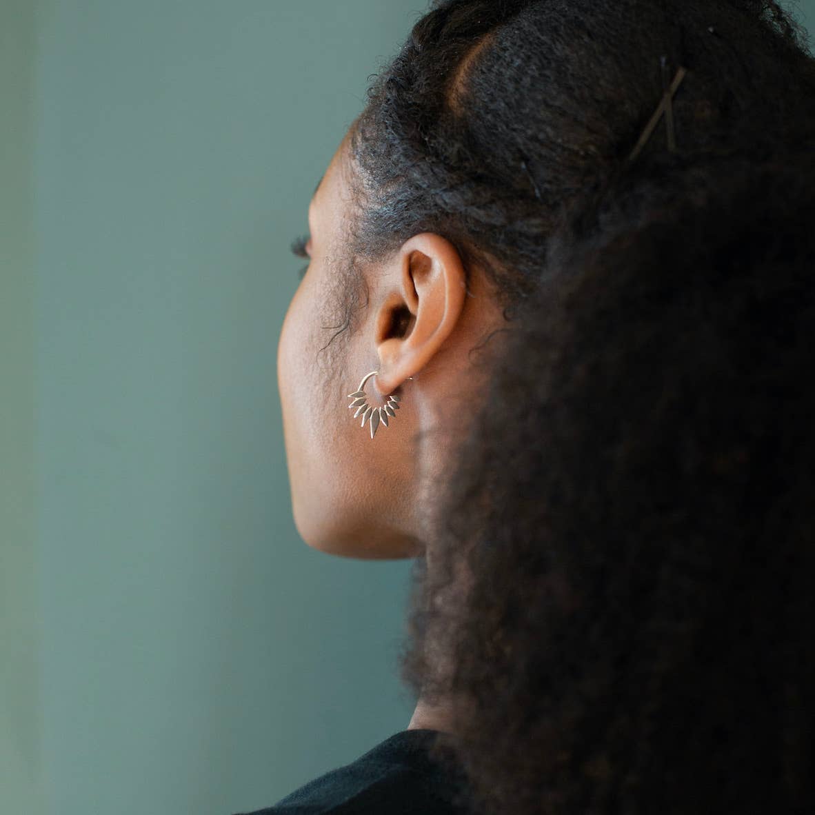 • UNI • silver hoop earrings