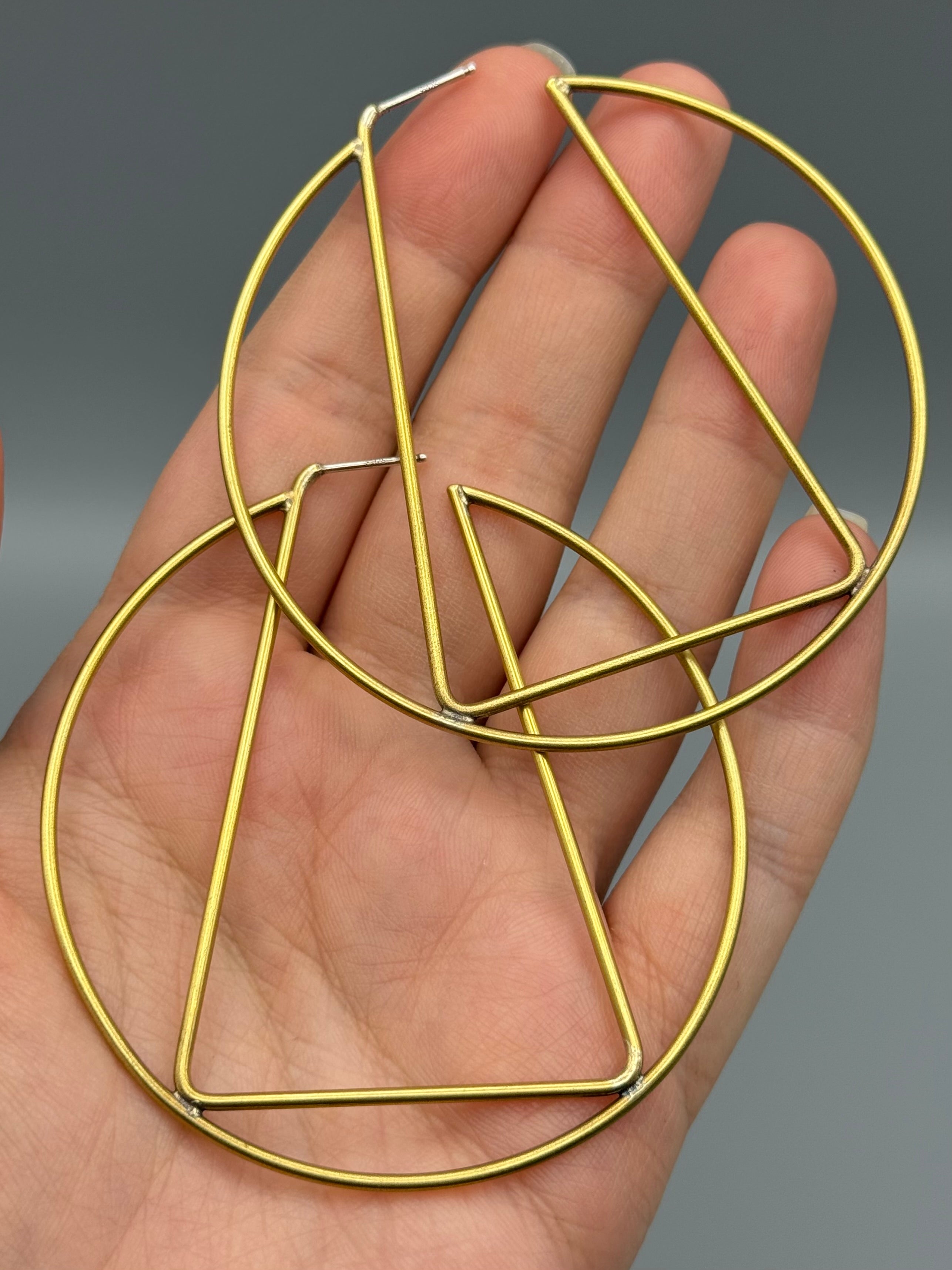 •SOFINAE• brass hoop earrings