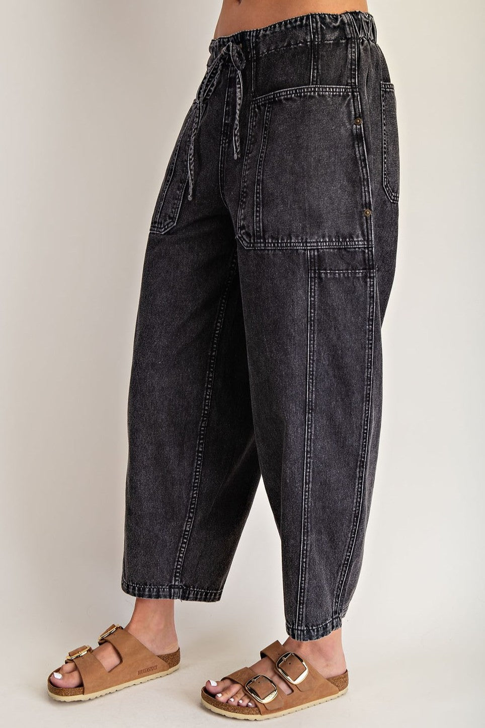 •FINN• cropped cotton blend pants