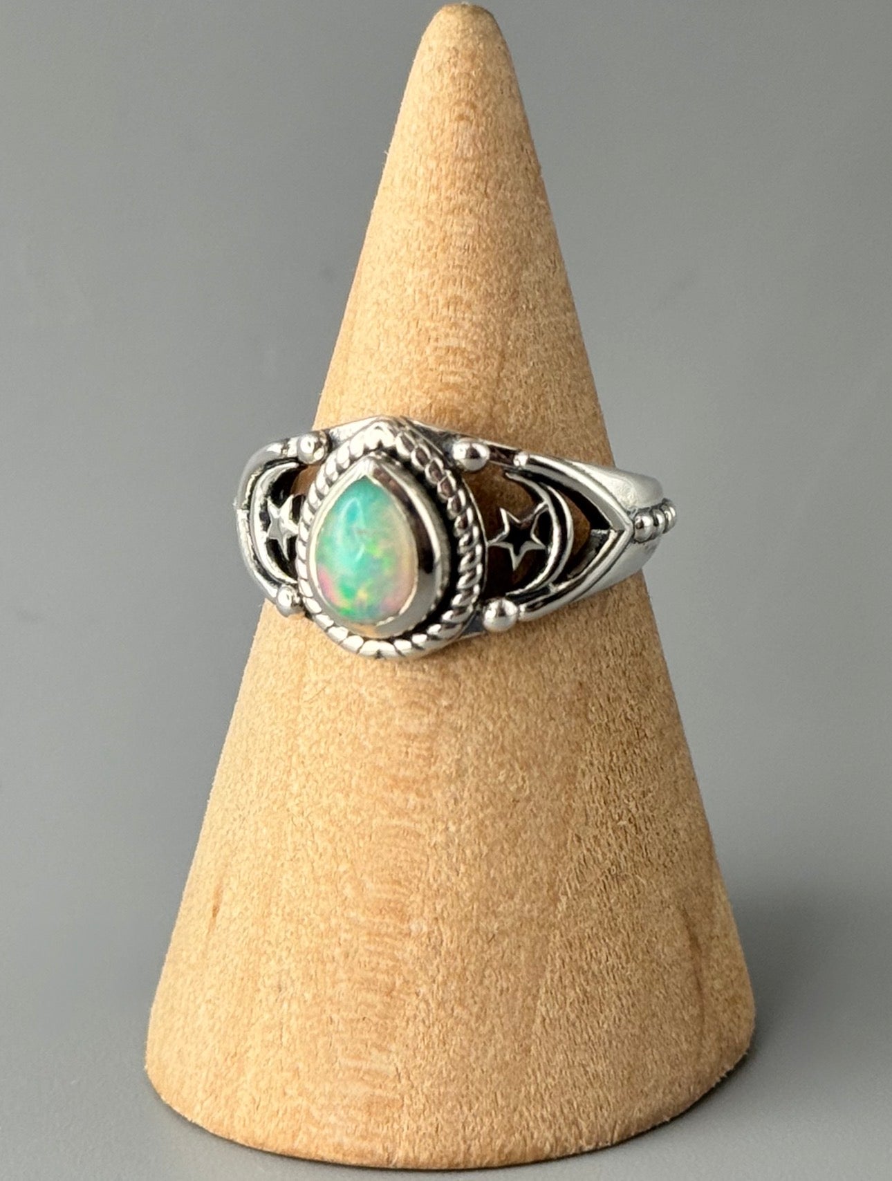 •ETHIOPIAN OPAL - COSMIC• sterling silver ring (various sizes)