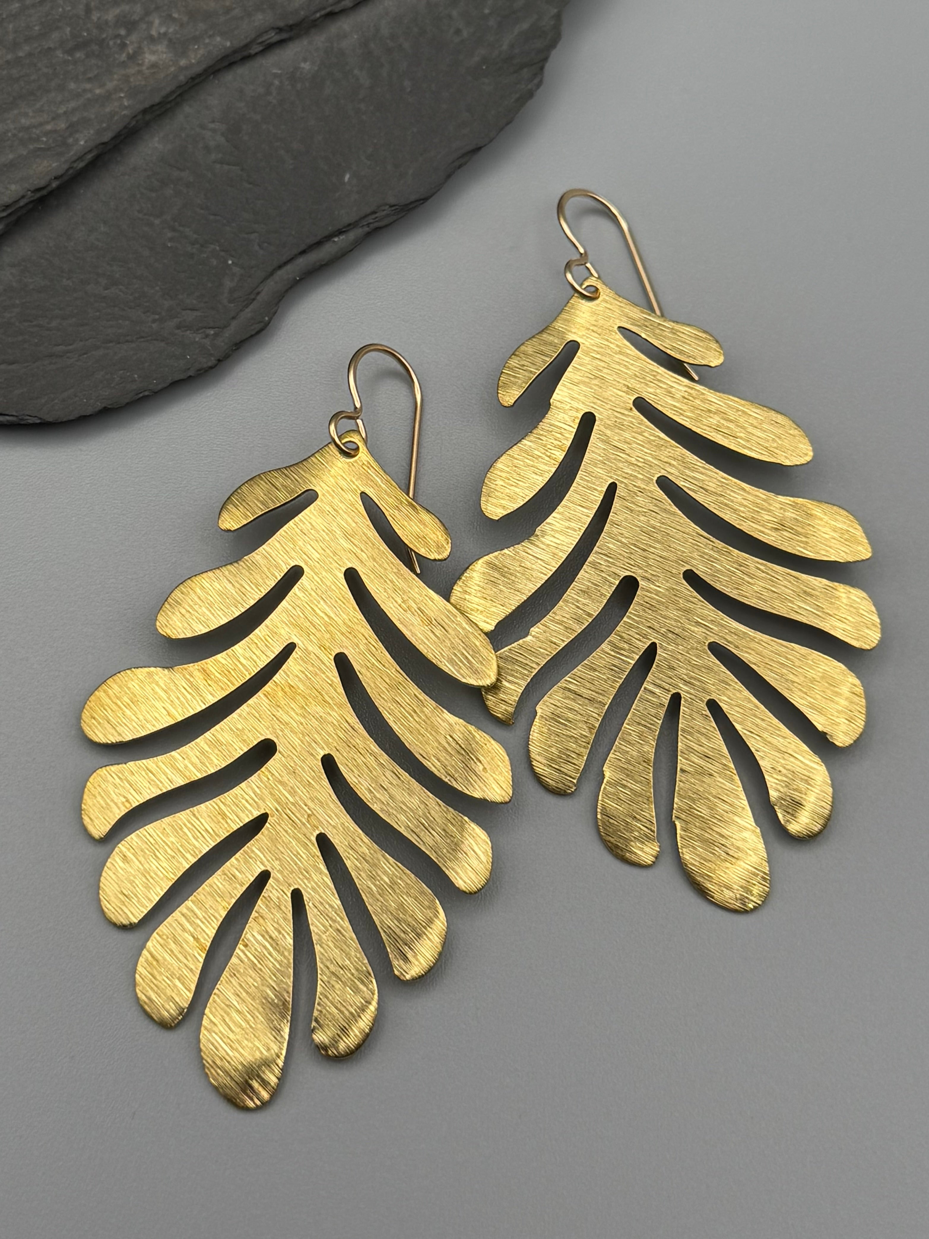 •PALMA• gold dangle earrings