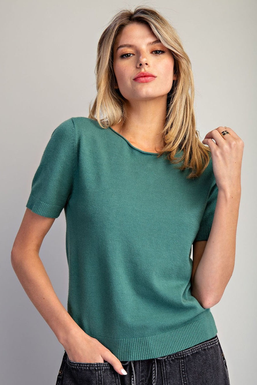 •SADIE• soft sweater knit top