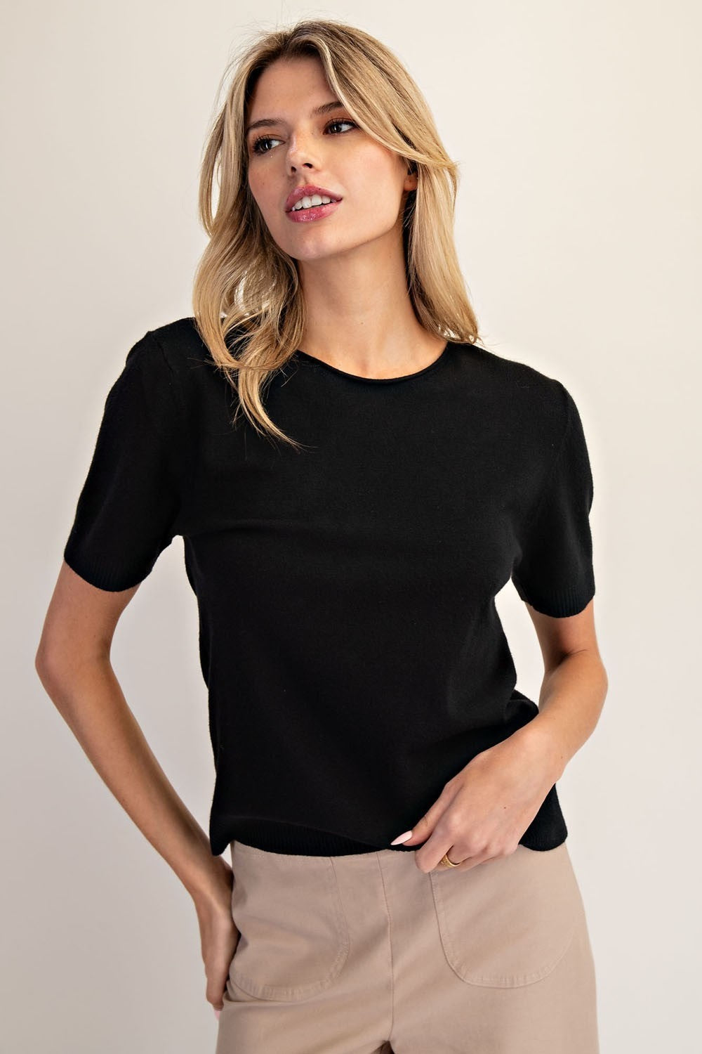 •SADIE• soft sweater knit top