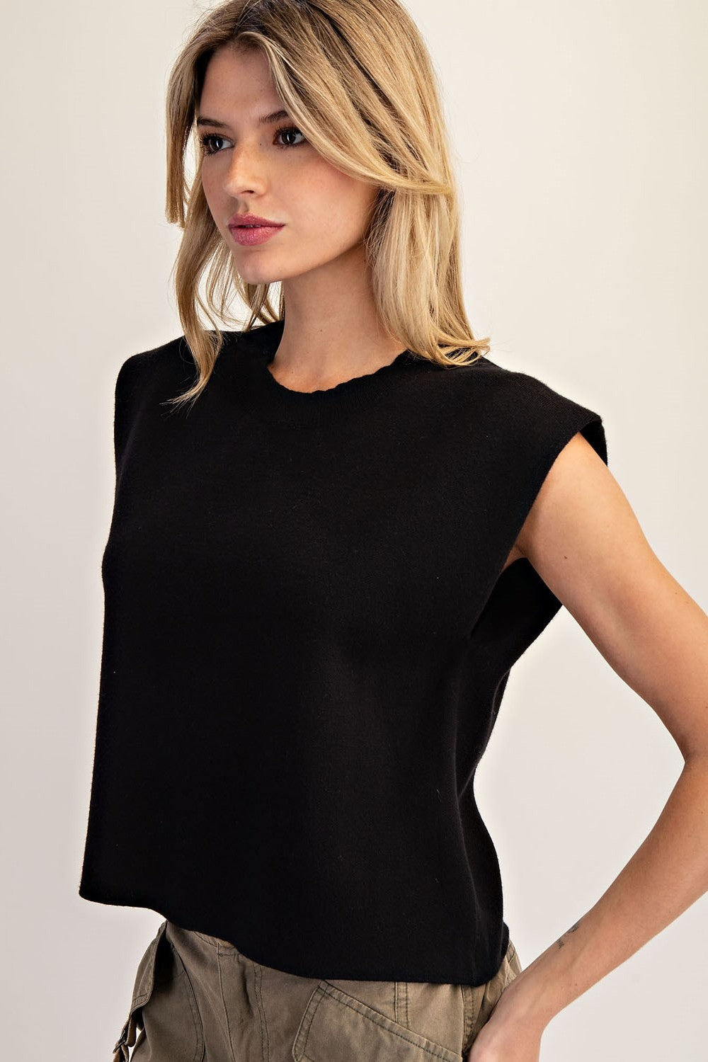 •SAM• sweater knit muscle top