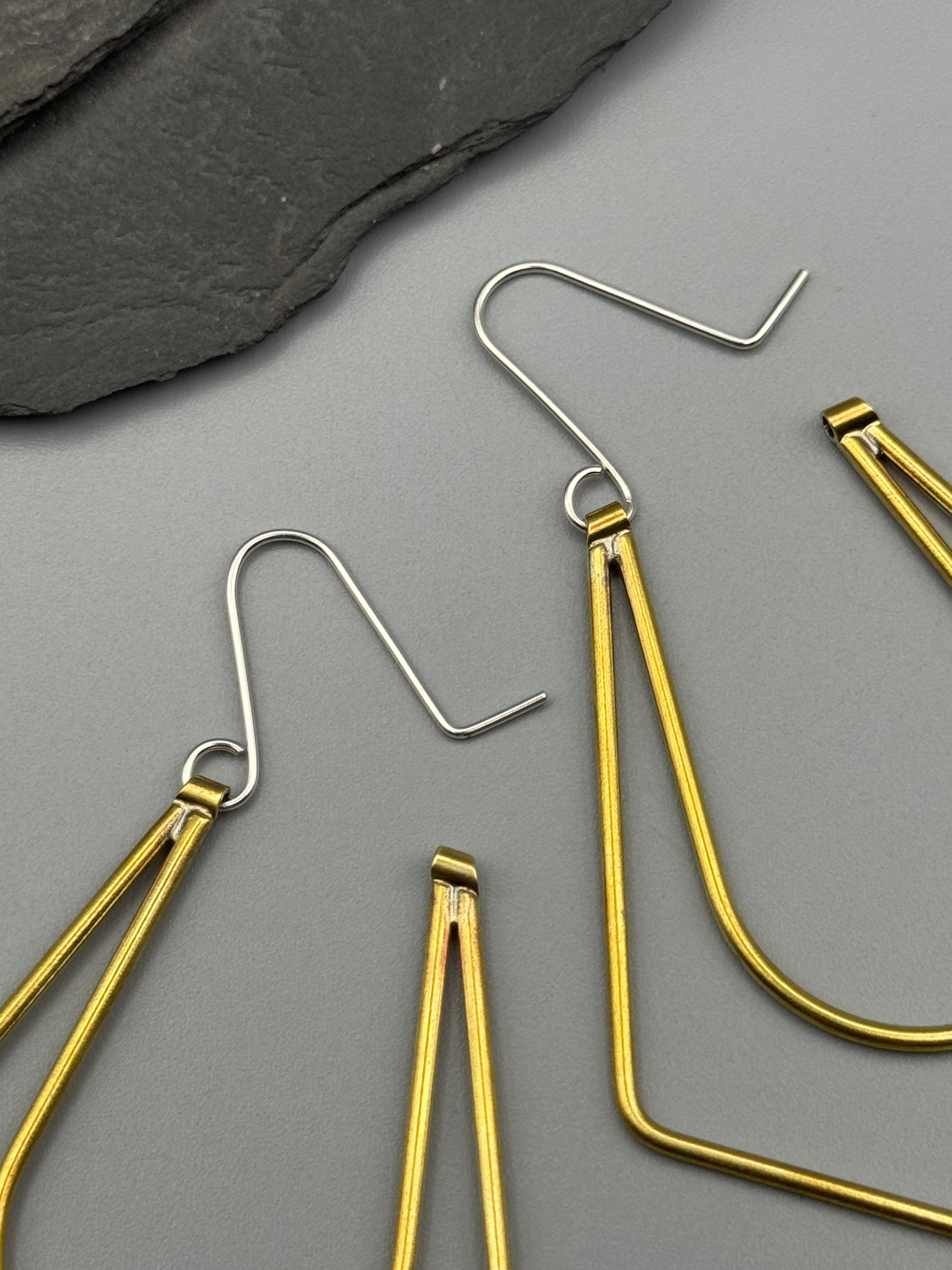•NINA• brass hoop earrings