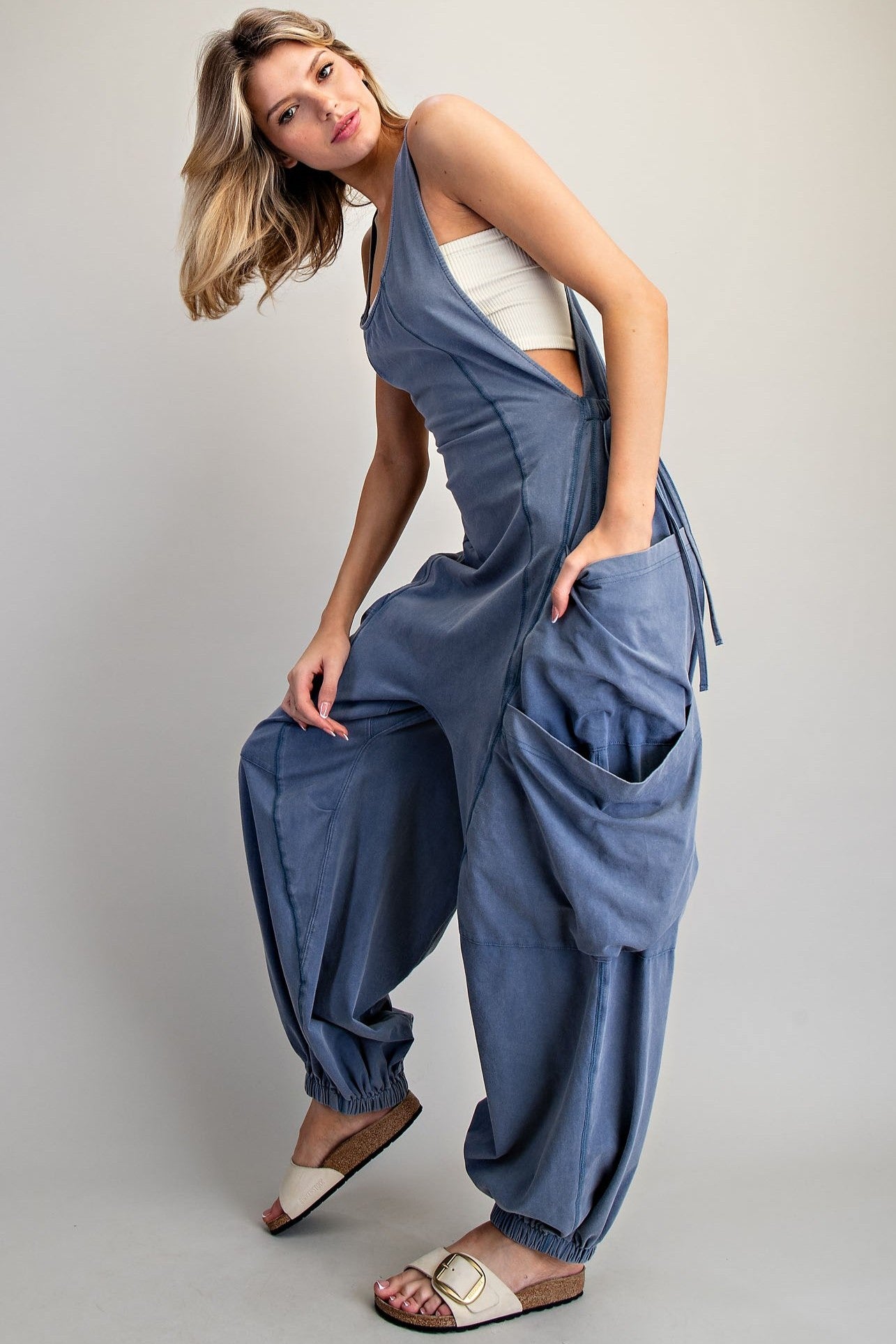 •ROWAN• cotton blend jumpsuit