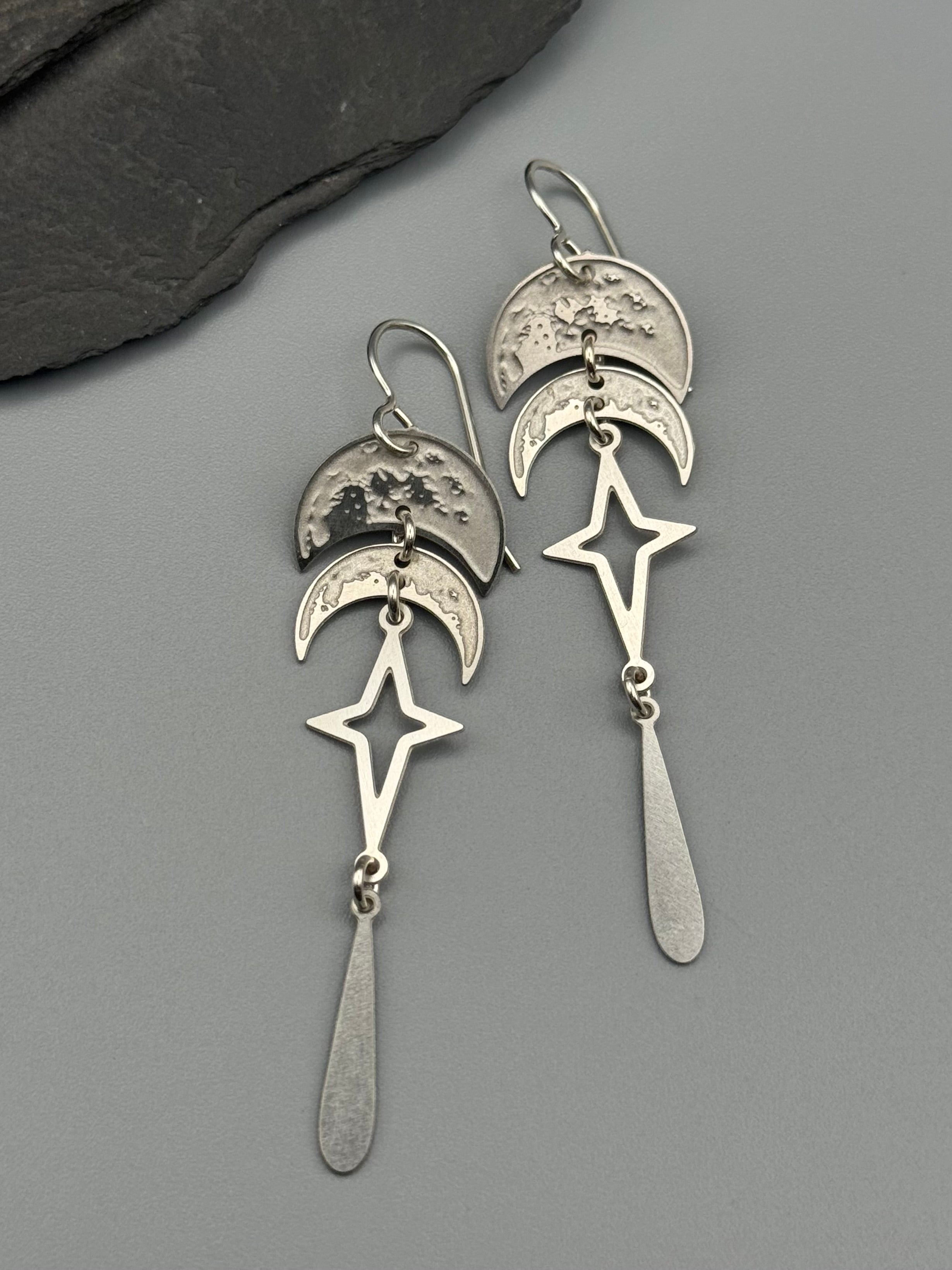 •NYX• silver dangle earrings