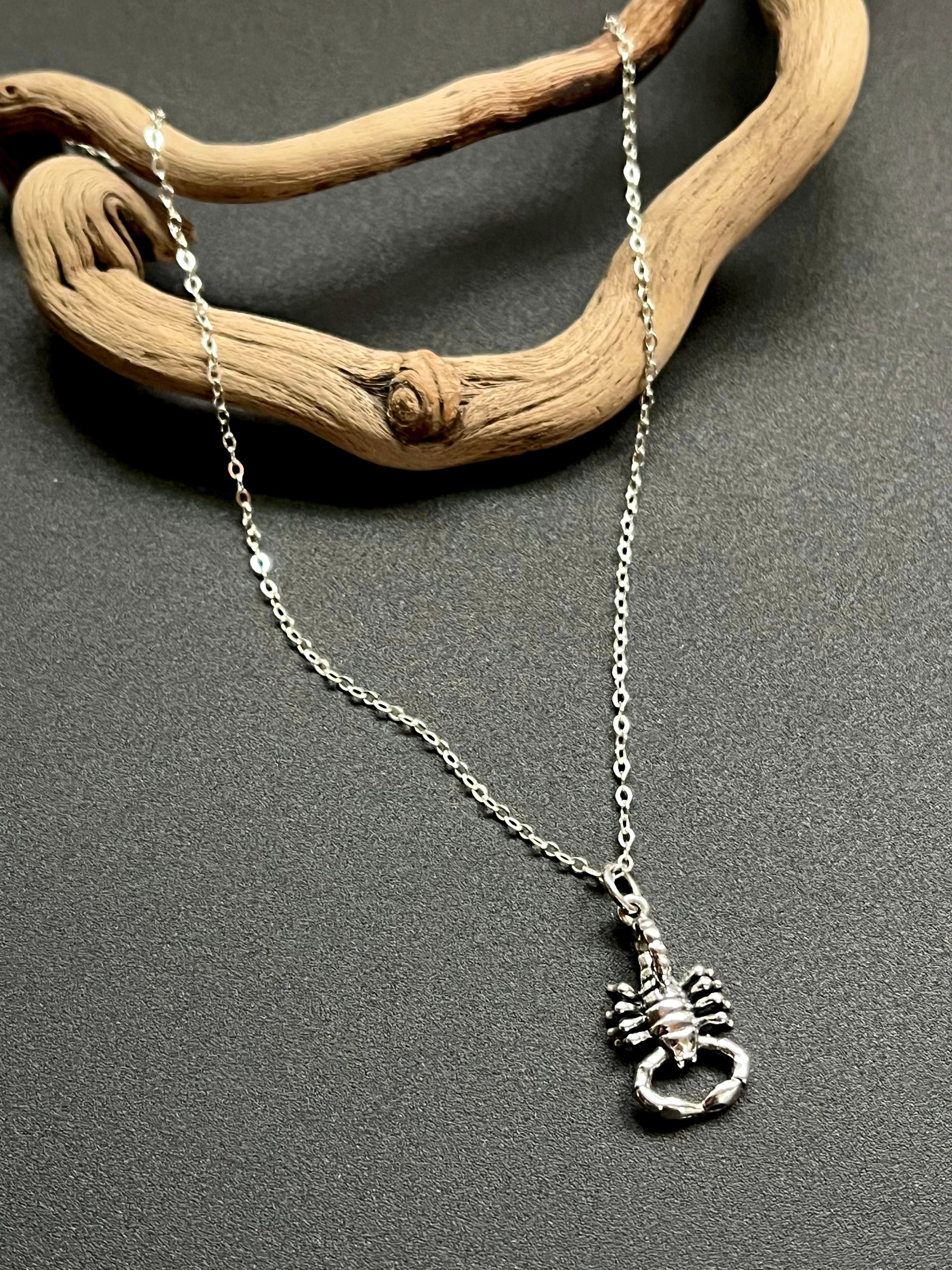 •SCORPIO•  silver necklace