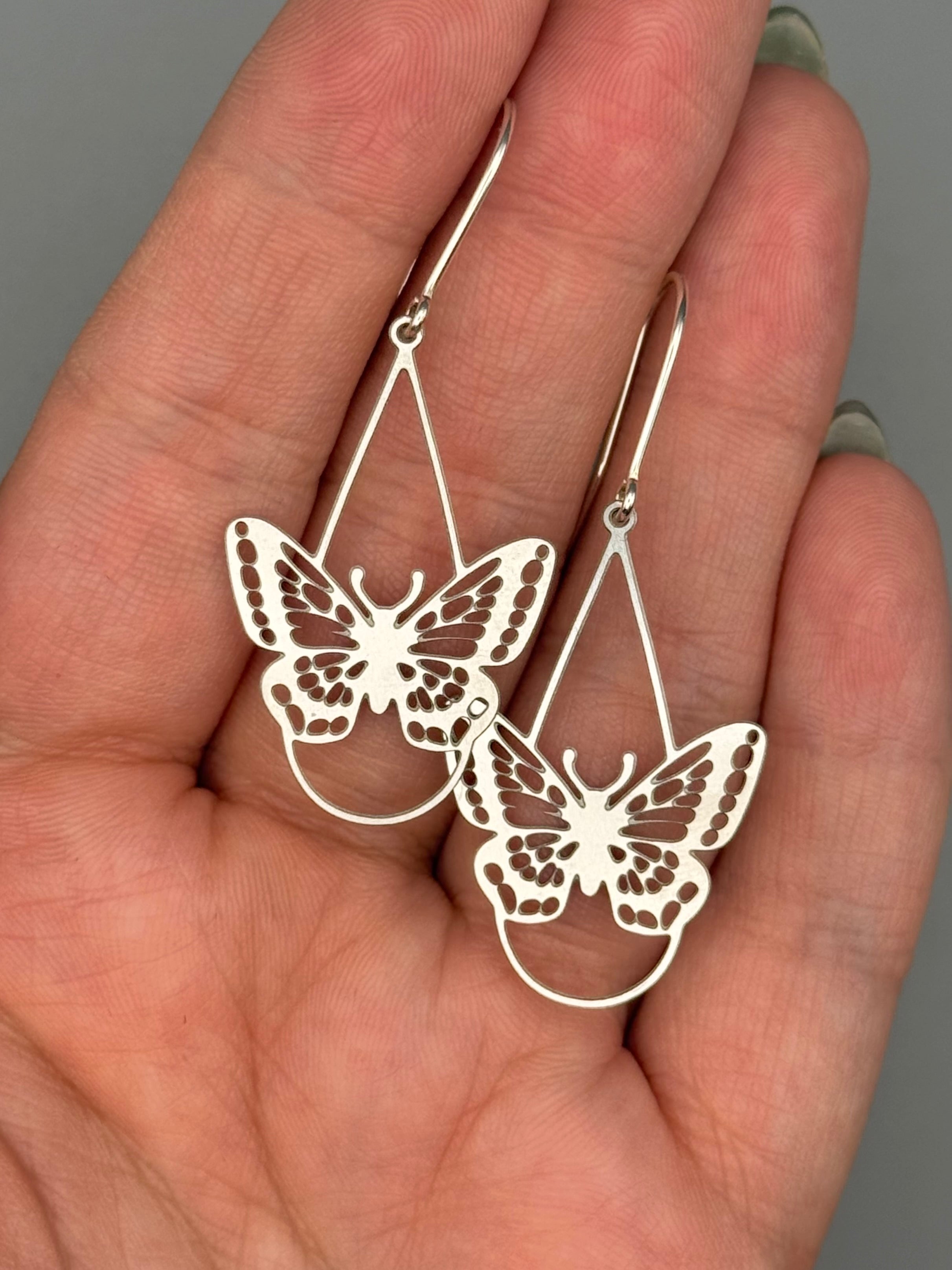 •MARIPOSA• silver dangle earrings