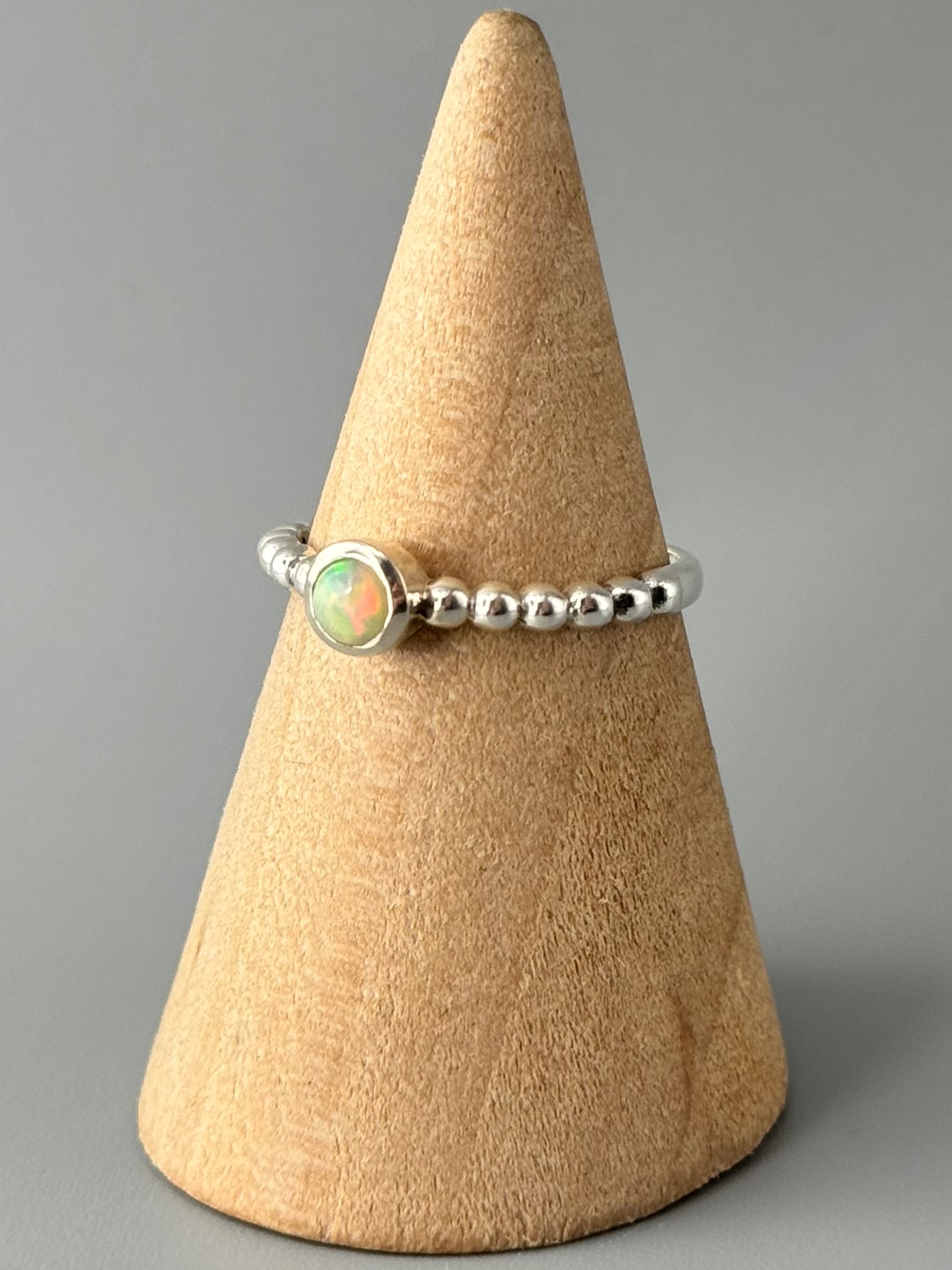 •ETHIOPIAN OPAL - DITSY• sterling silver ring (size 7)