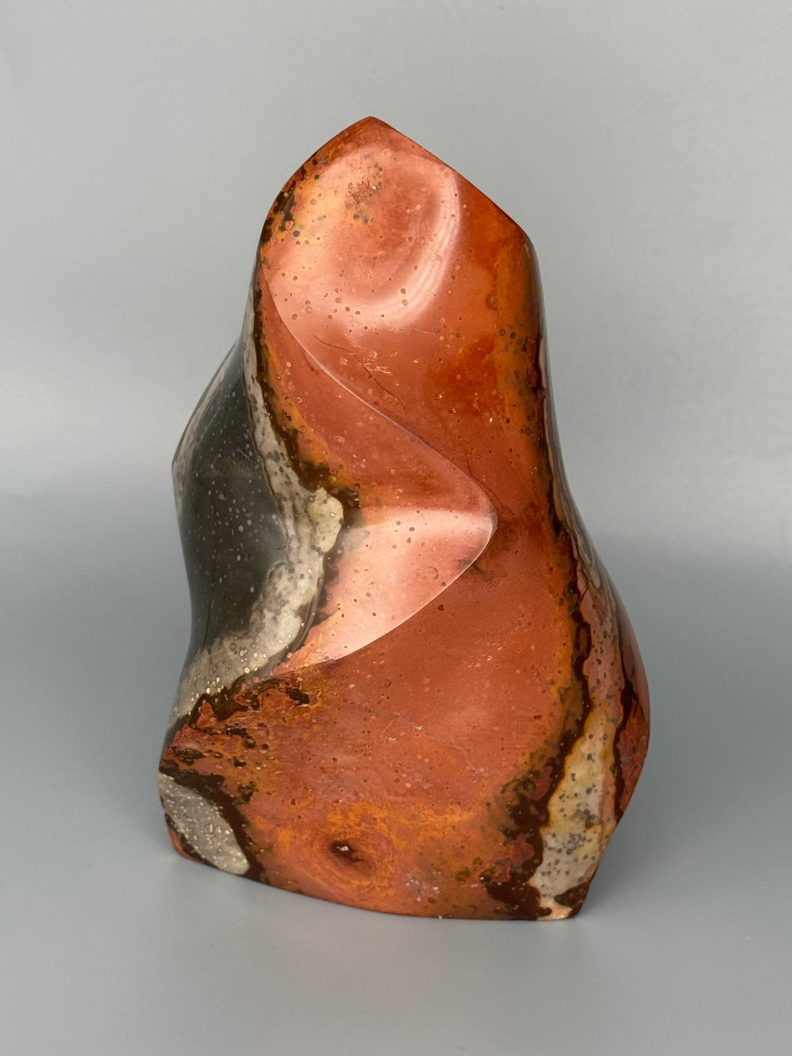 •POLYCHROME JASPER• carved flame