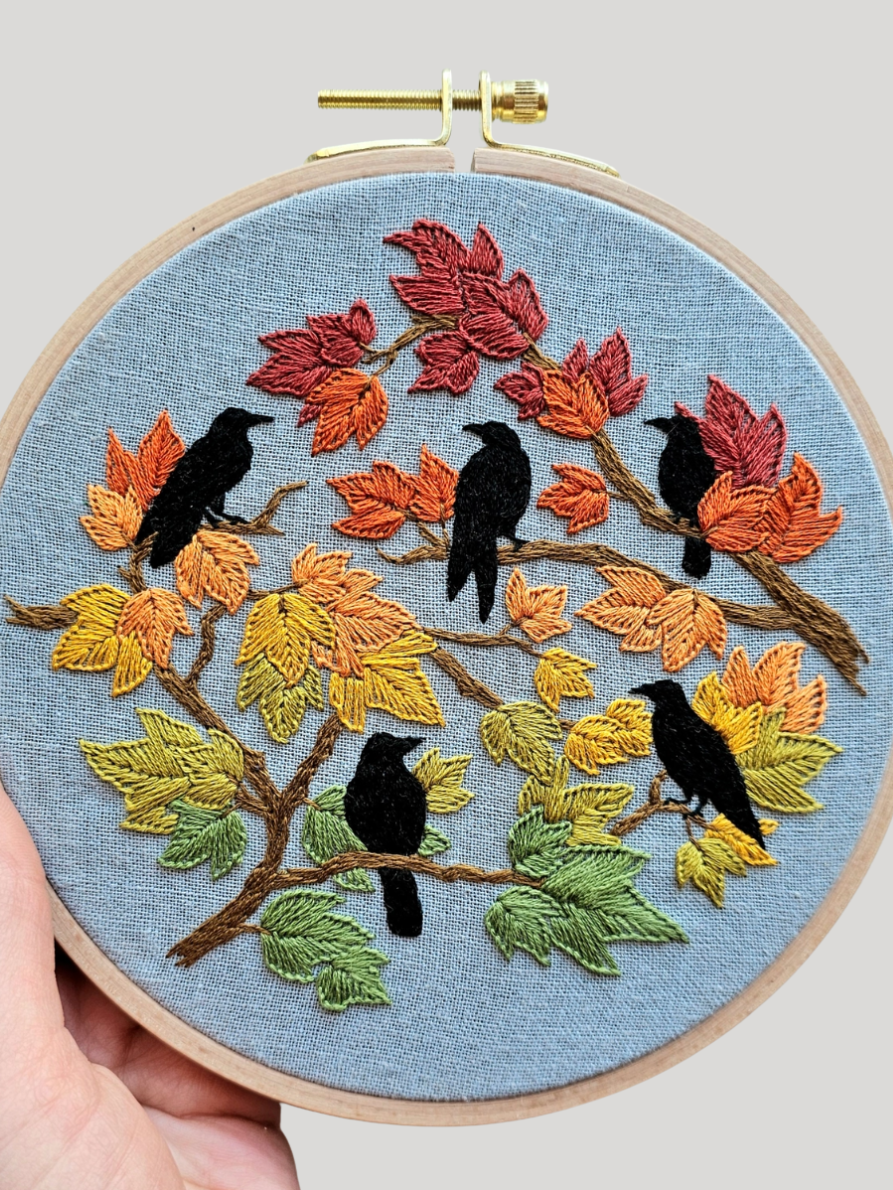 •AUTUMN BIRDS• beginner-ish friendly embroidery kit