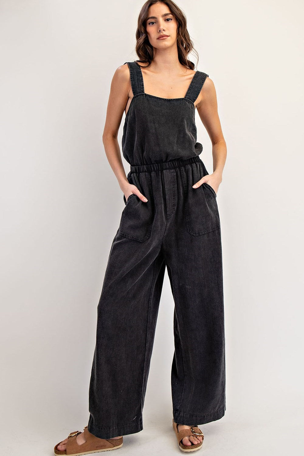 •ABERDEEN• sleeveless square neck jumpsuit