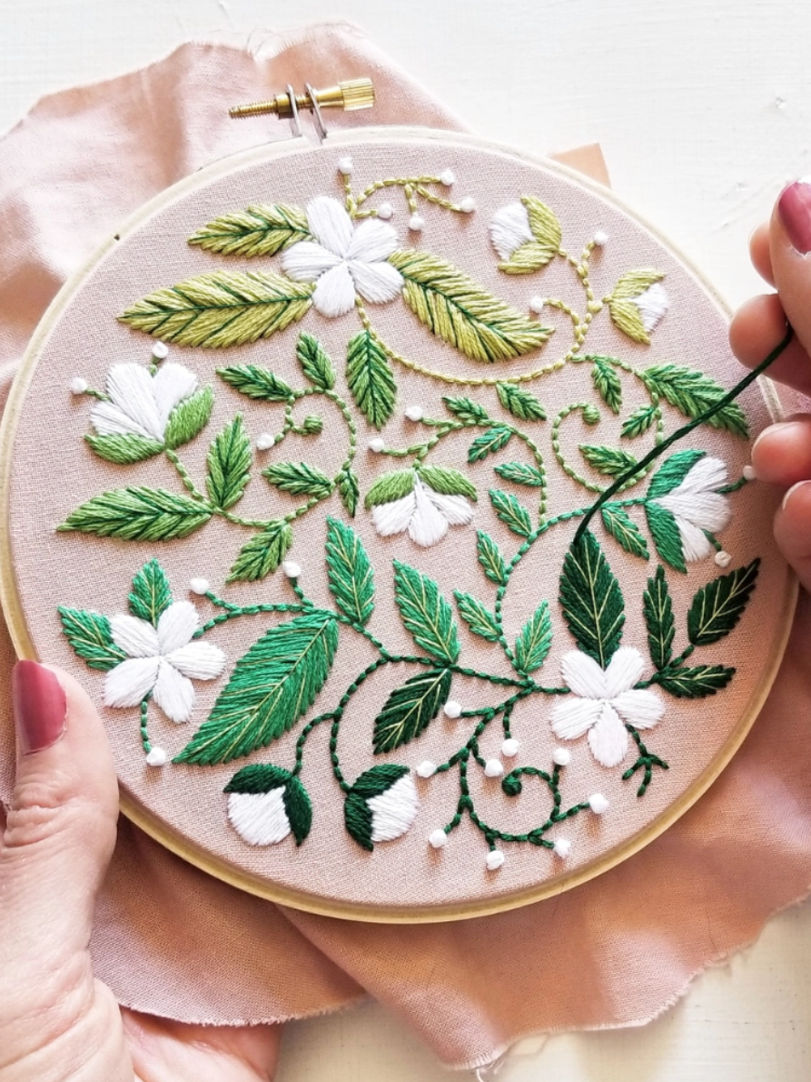•BLISSFUL BLOOMS• beginner friendly embroidery kit