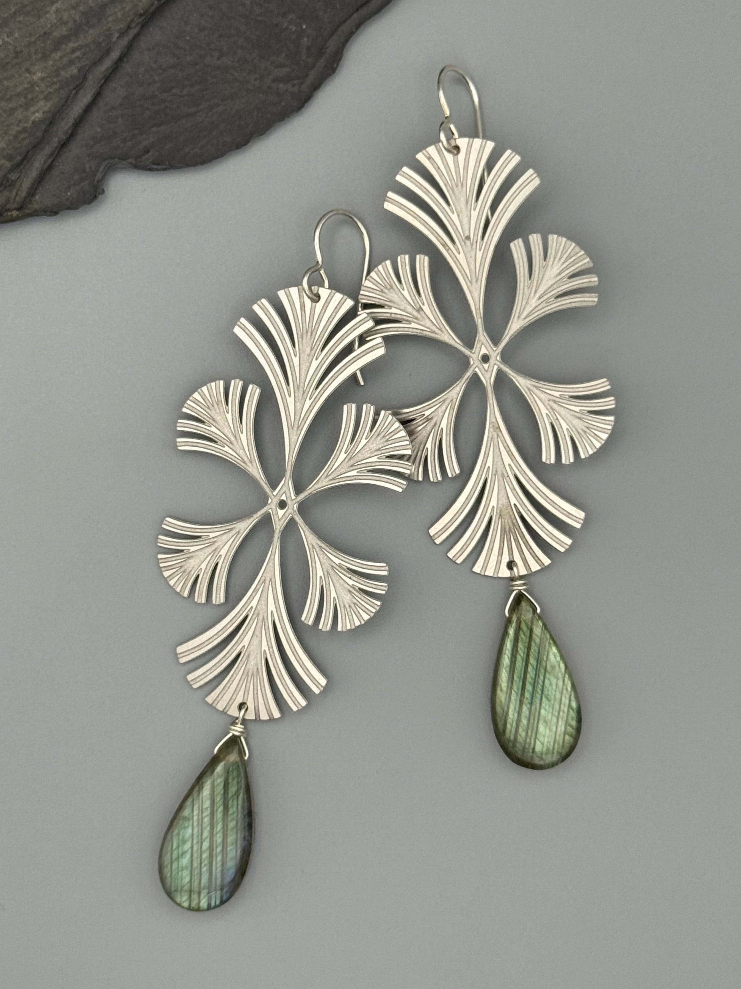 •SIGIL• labradorite + silver earrings
