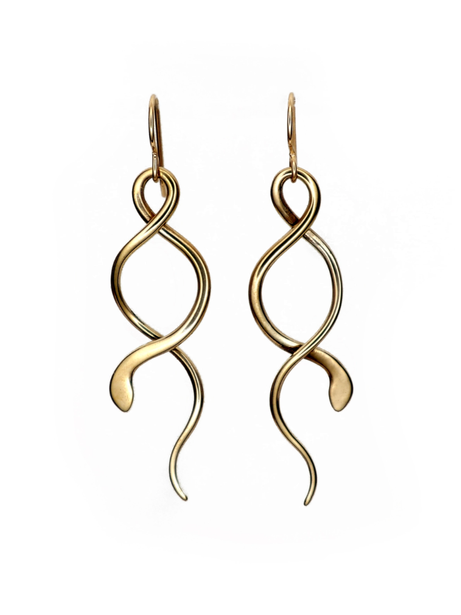 •ASP• gold dangle earrings