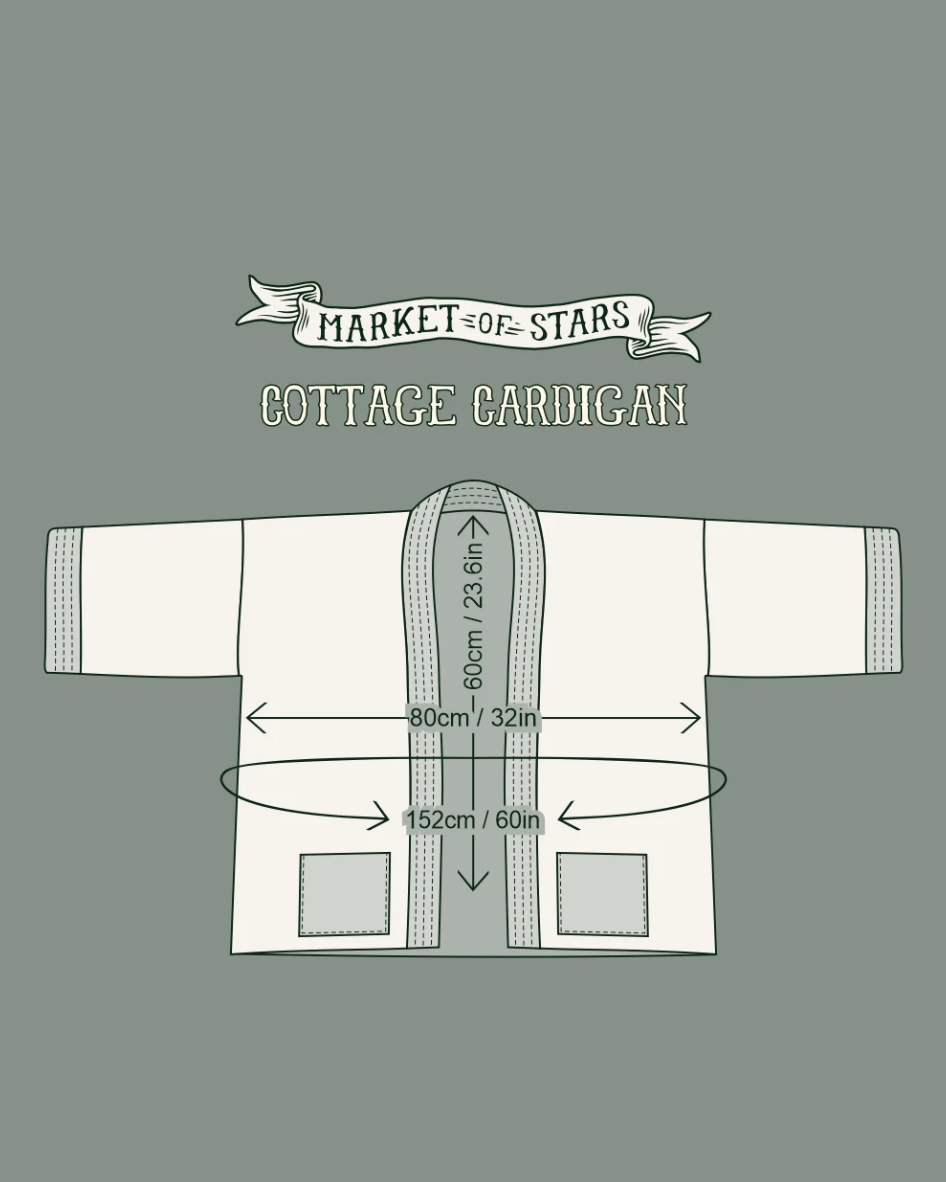 •LOVELIGHT• fleece lined cottage cardigan