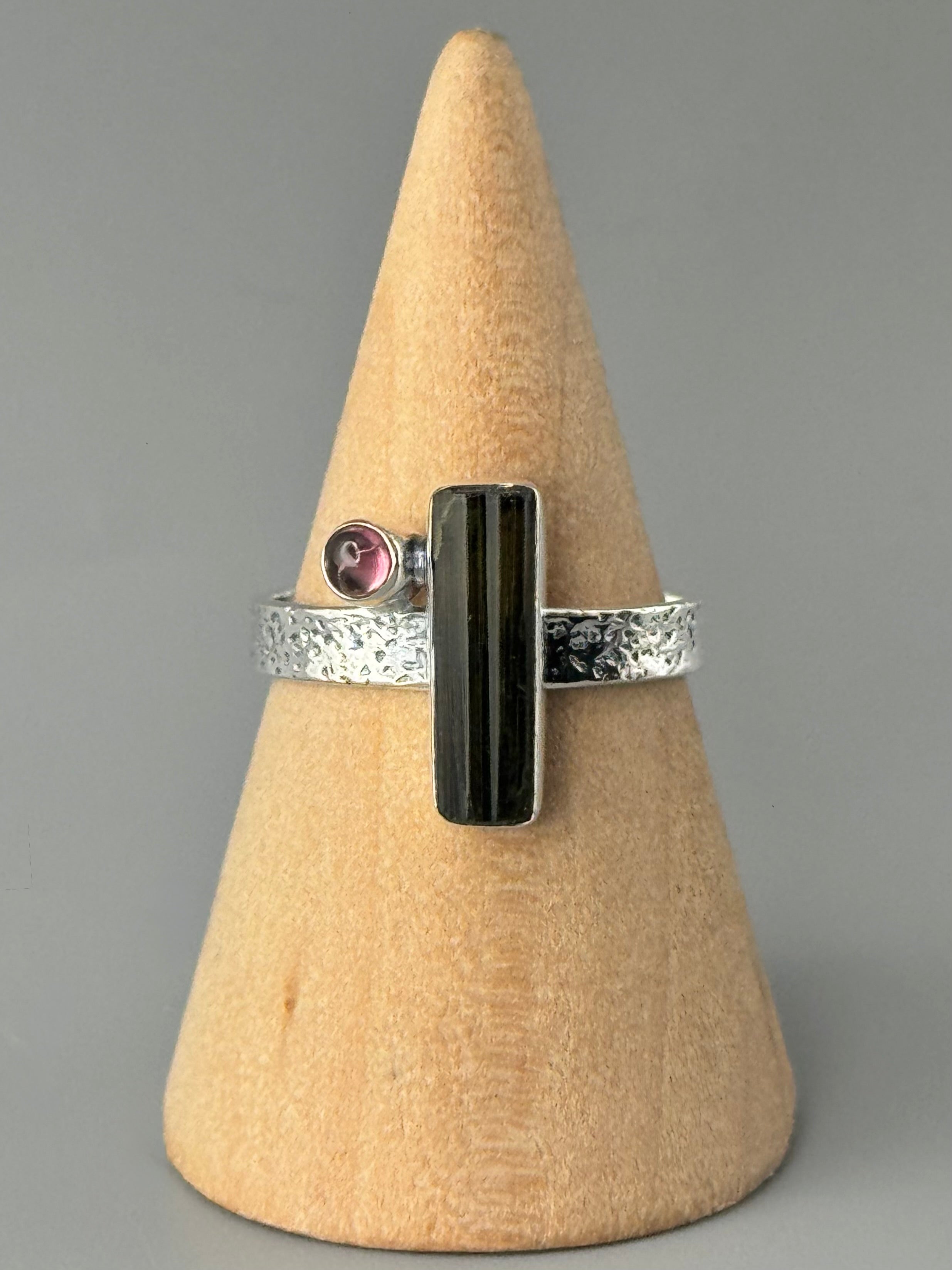 •TOURMALINE - IO• sterling silver ring (various sizes)