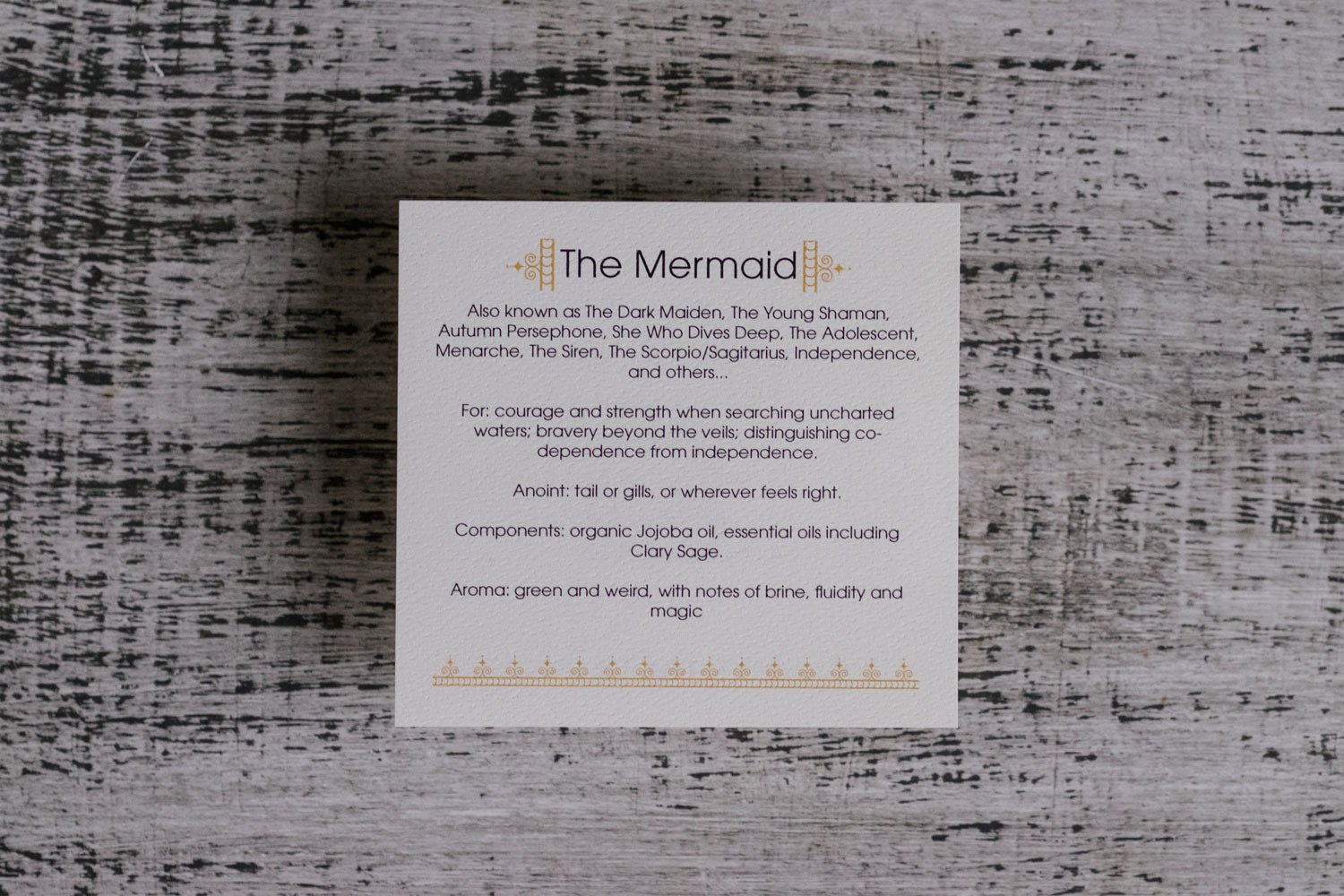• THE MERMAID • anointing oil