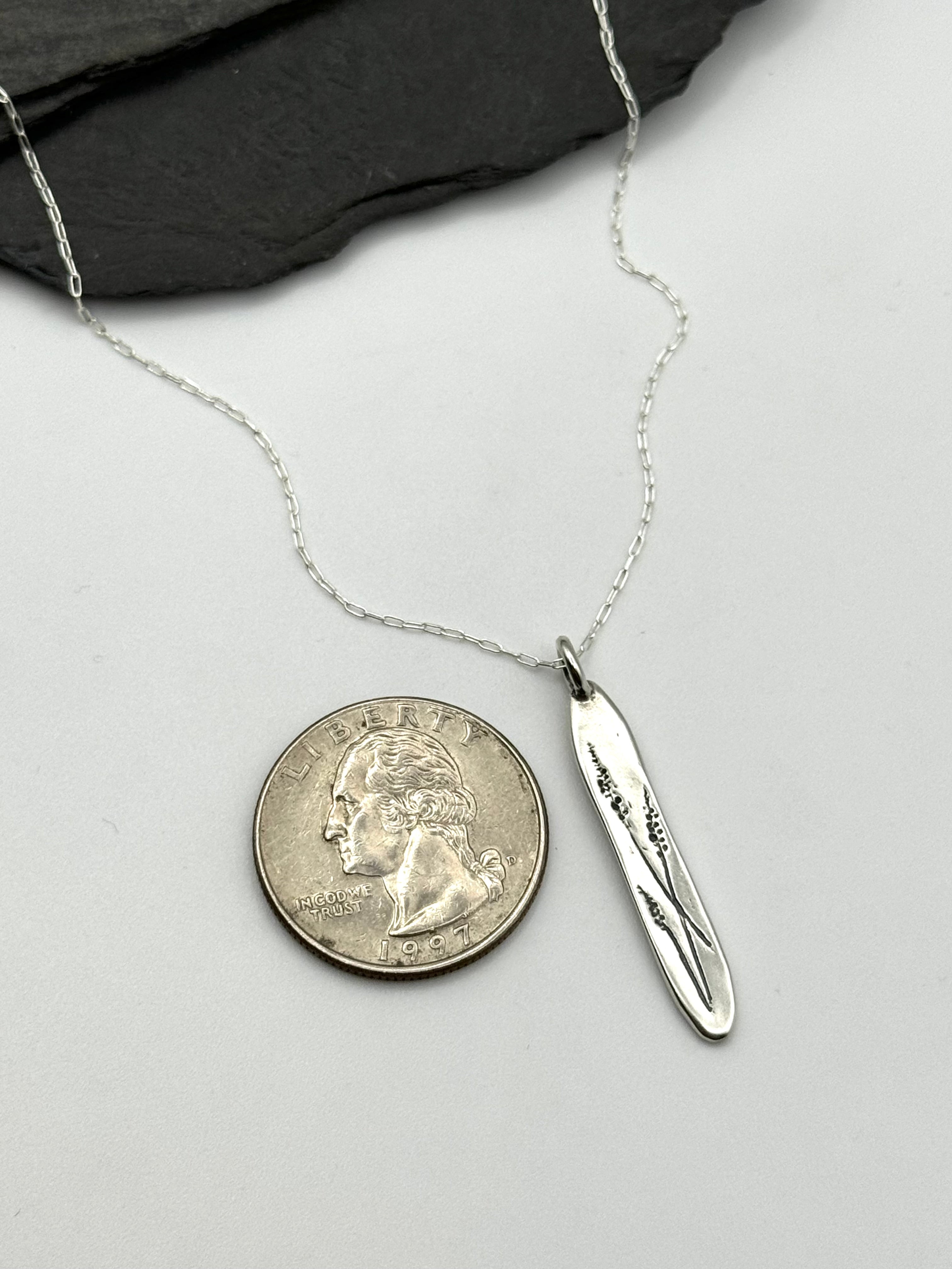 •LAVENDER• sterling silver necklace