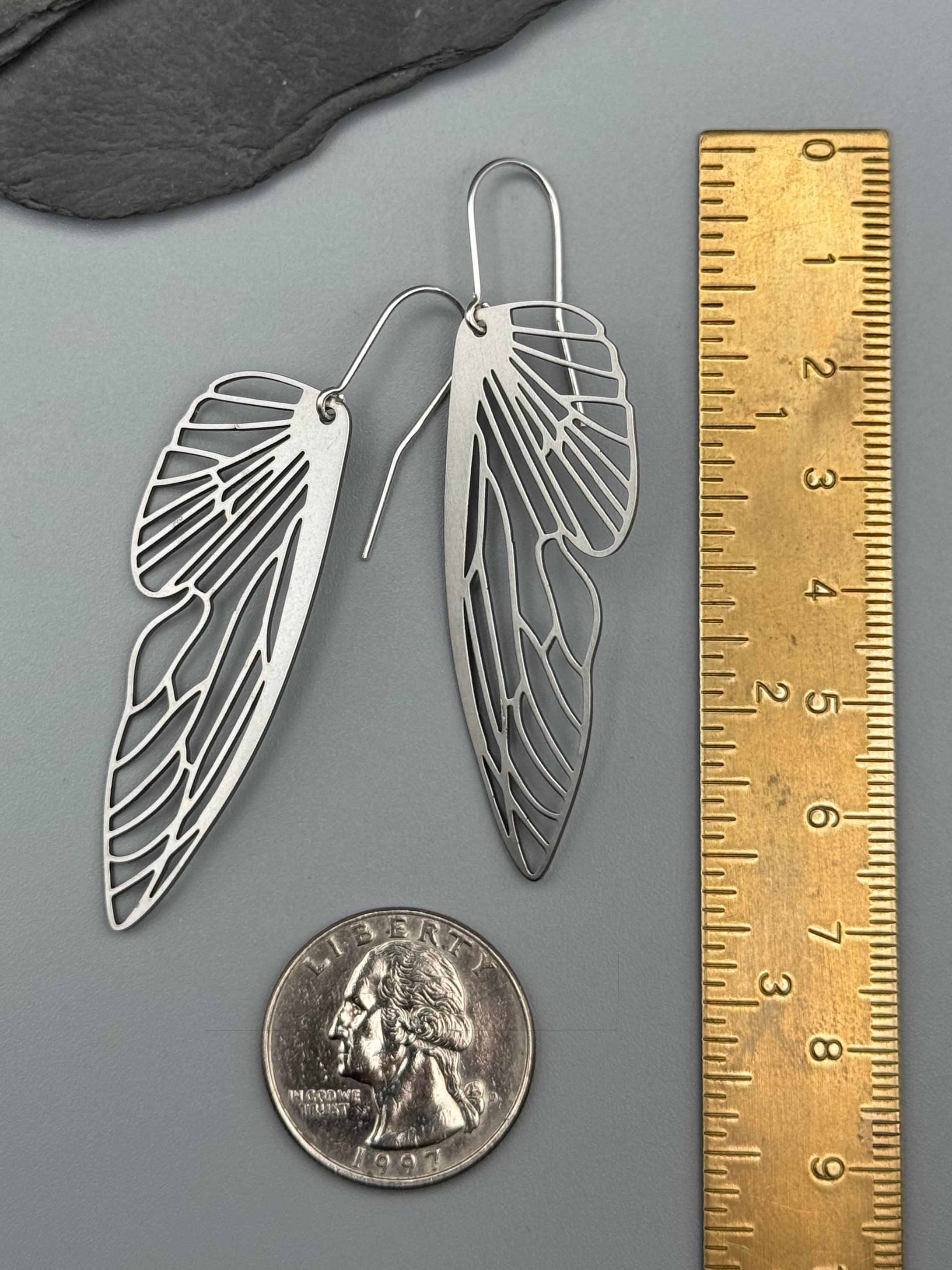 •METAMORPH• silver dangle earrings