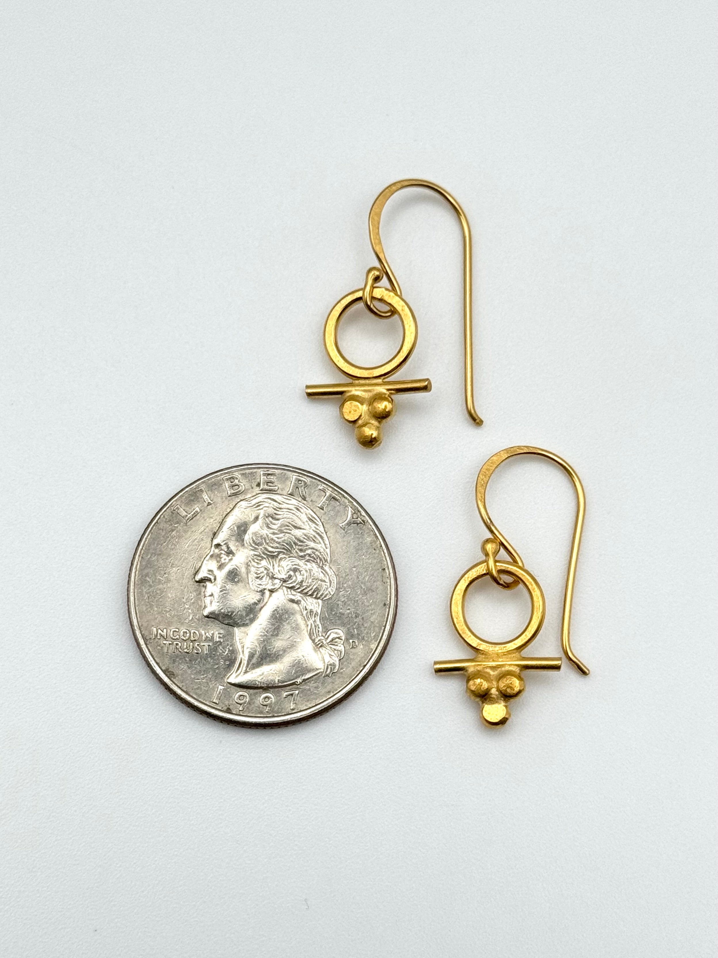 •VENUS• gold vermeil dangle earrings