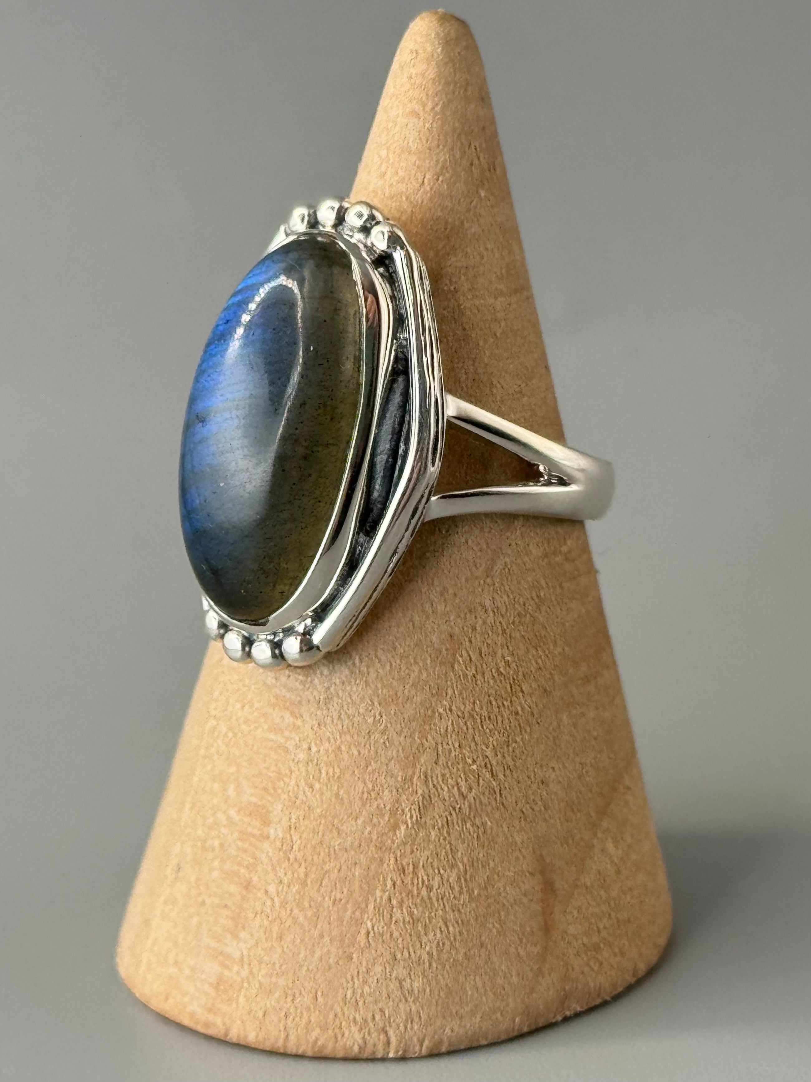 •LABRADORITE - POLARITY• sterling silver ring (various sizes)