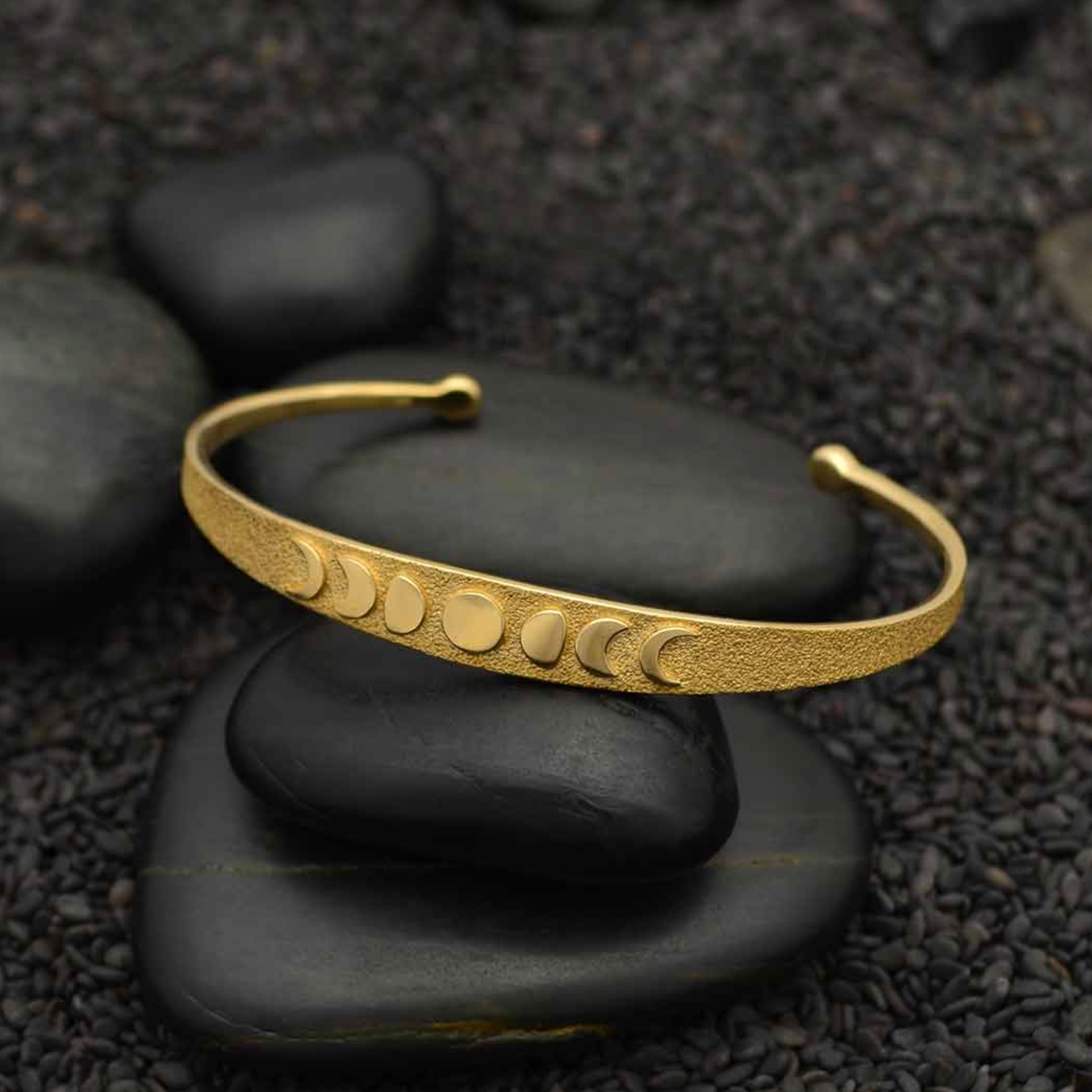 •MOON PHASES• bronze cuff bracelet