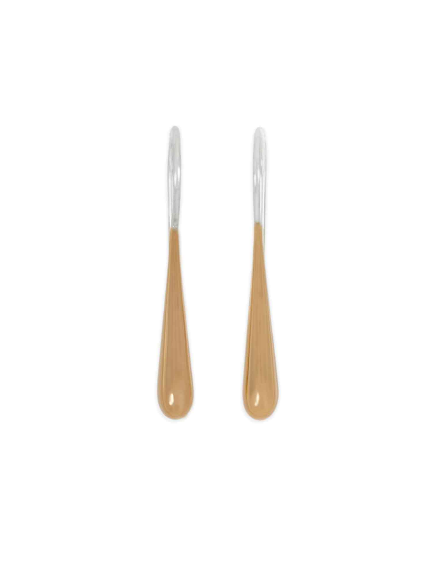 •TEAR THREADER• mixed metal earrings