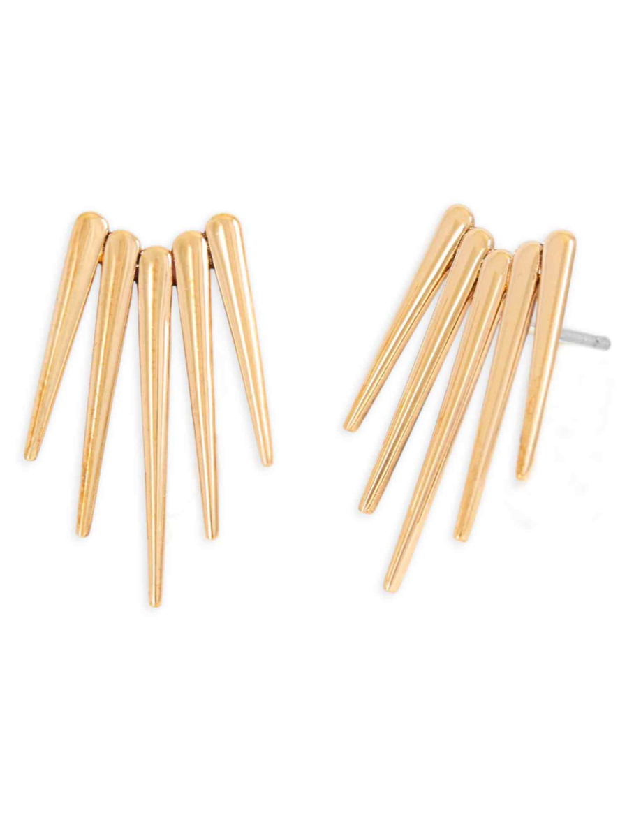 •SPIKES• bronze stud earrings