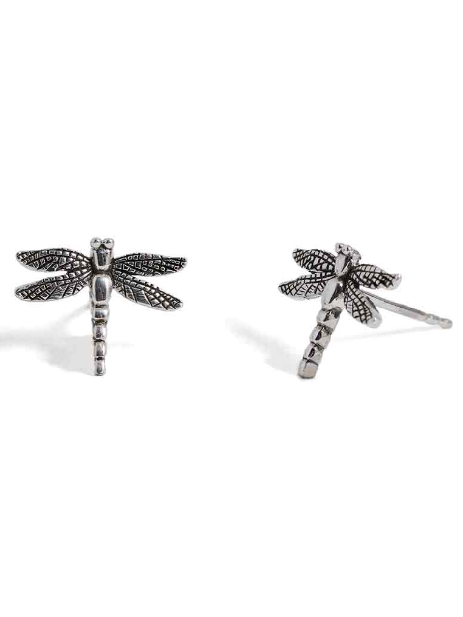 •DRAGONFLY• recycled silver stud earrings