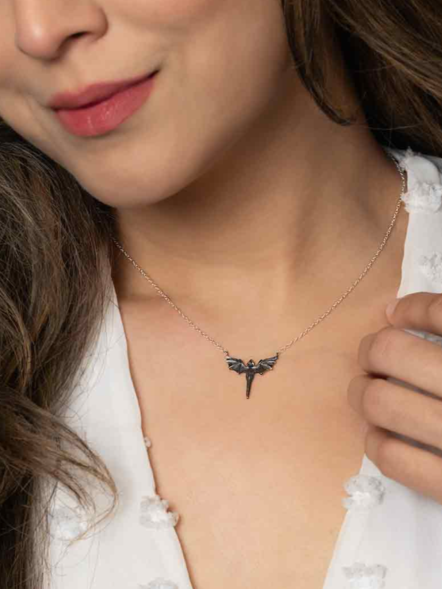 •FLYING DRAGON• recycled silver necklace