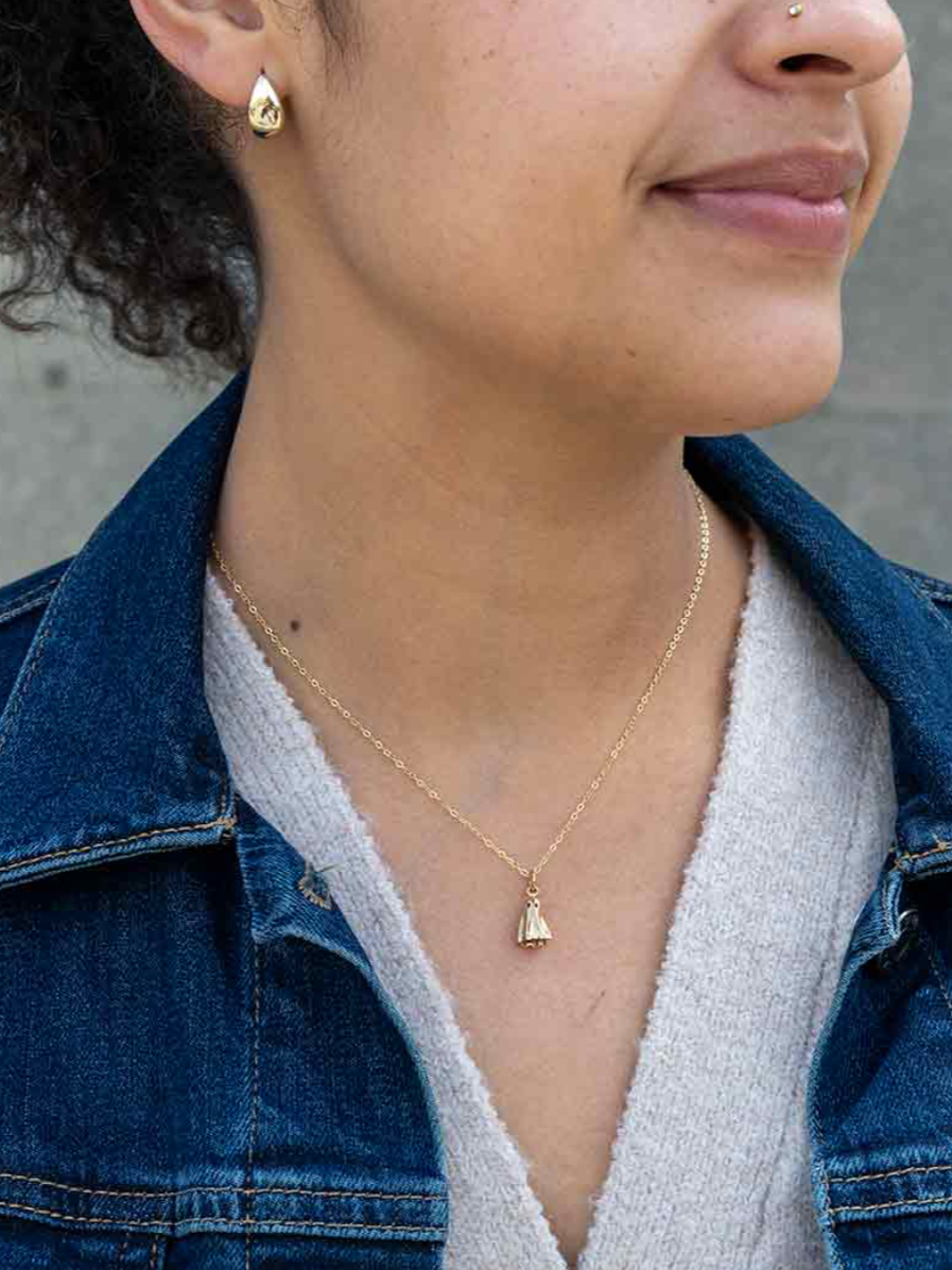 •LIL' GHOST• gold necklace