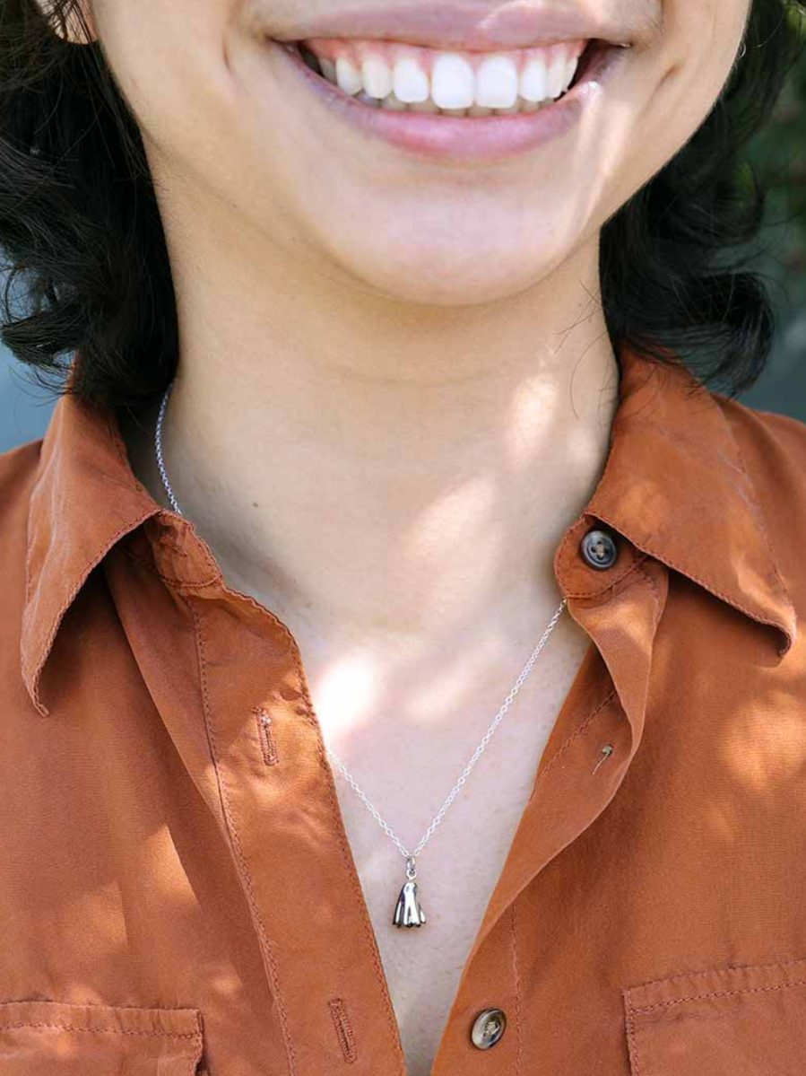 •LIL' GHOST• recycled silver necklace
