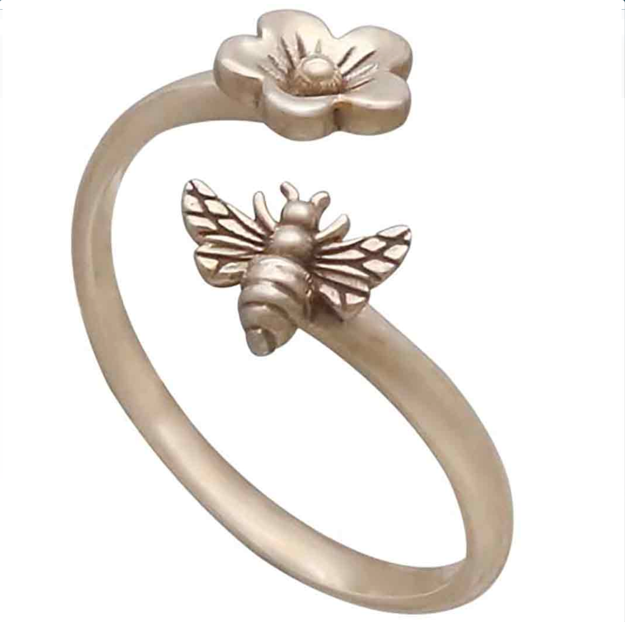 • BEE & BLOSSOM • adjustable bronze ring