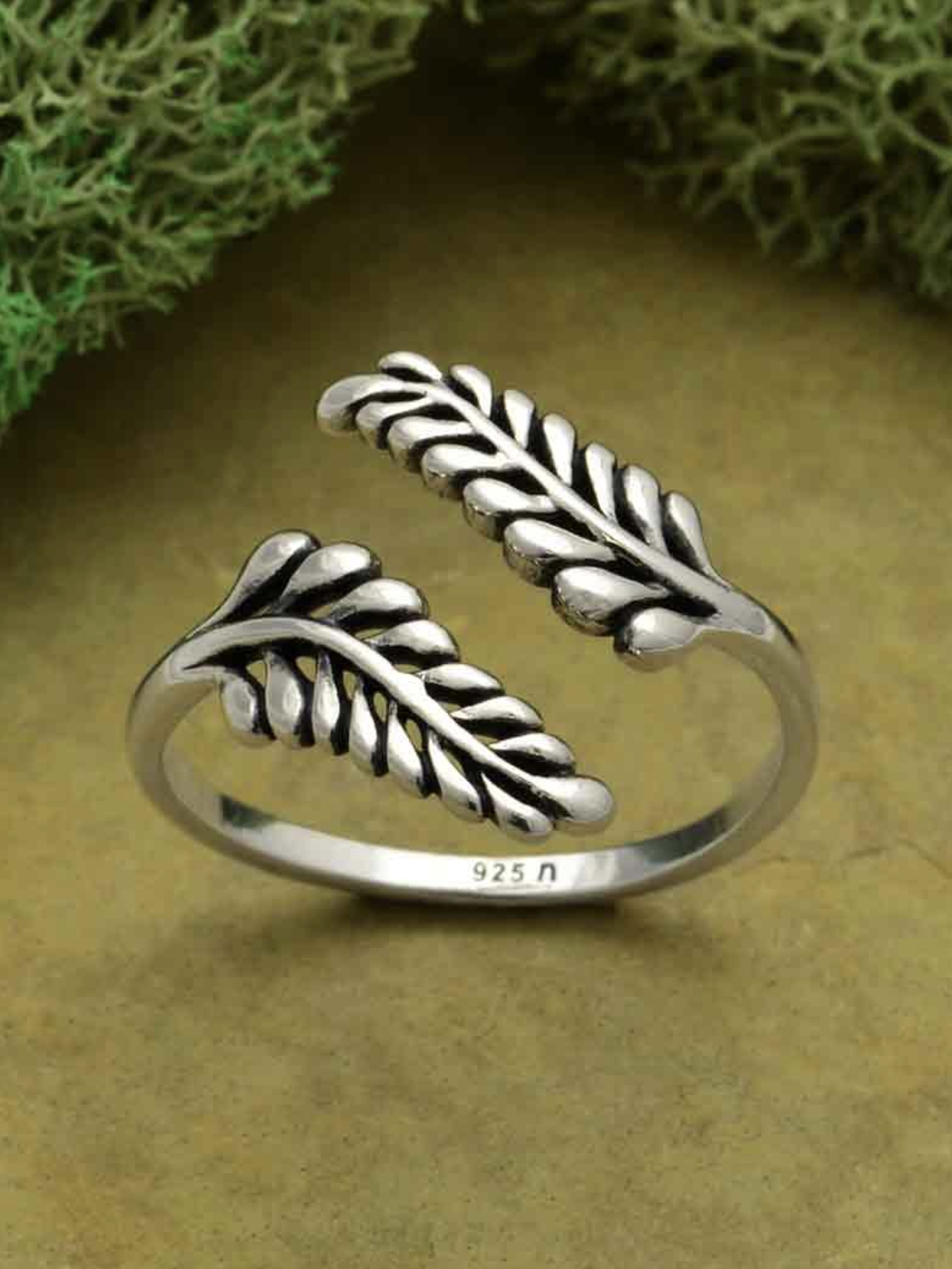 •SPRIG WRAP• adjustable silver ring