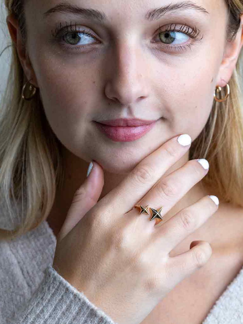 •SPARKLE• adjustable bronze ring