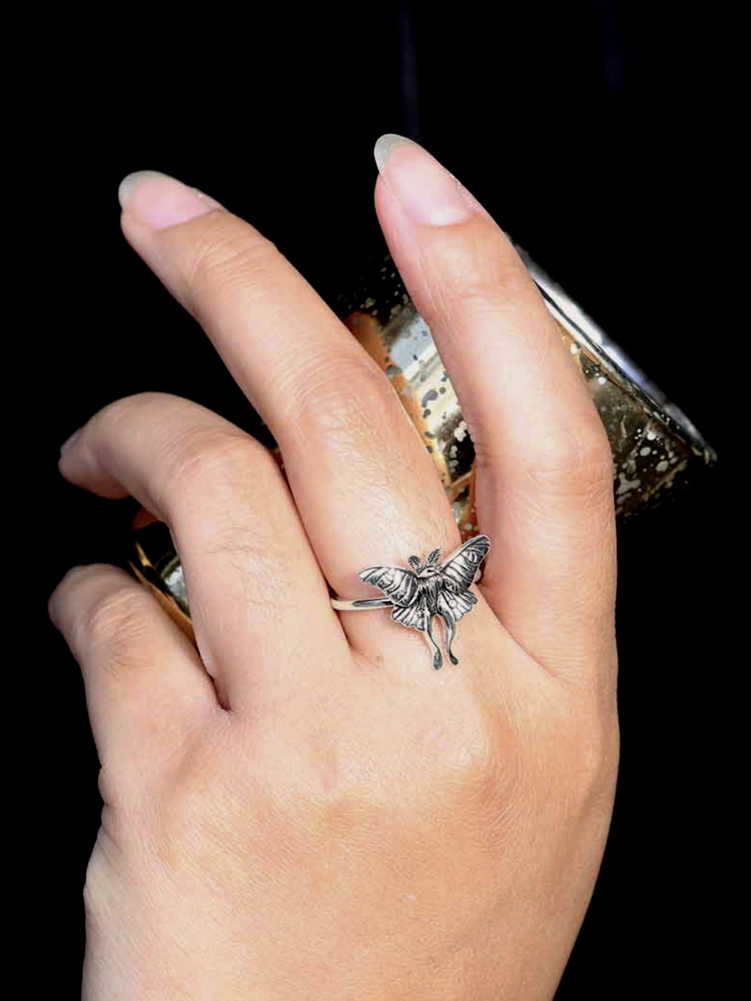 •SWEET LUNA• recycled silver ring