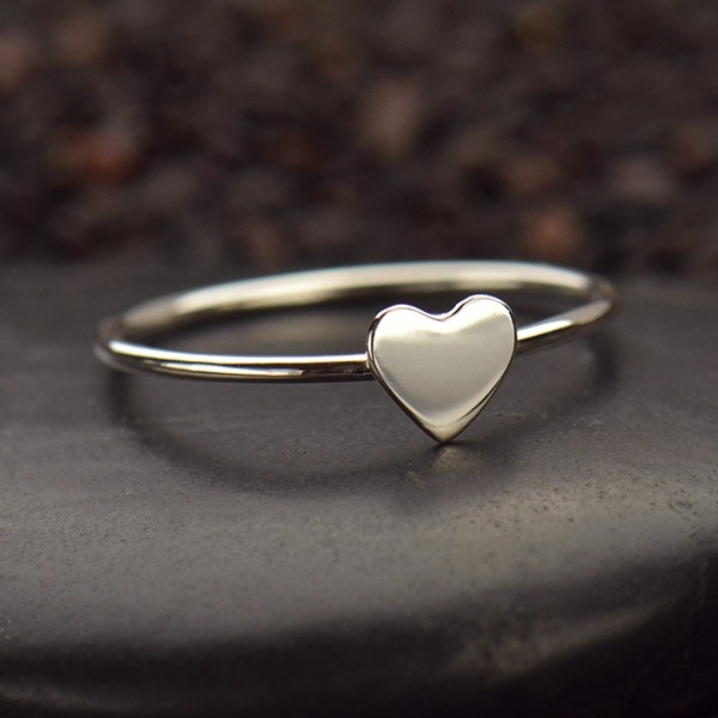 •TINY HEART• sterling silver ring