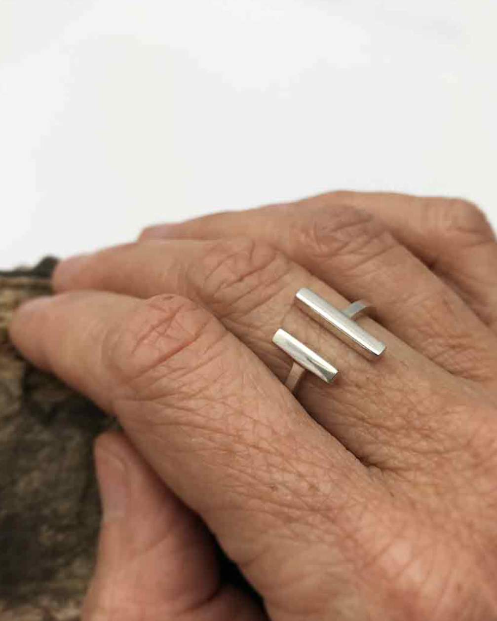 •FINDING BALANCE• adjustable recycled silver ring