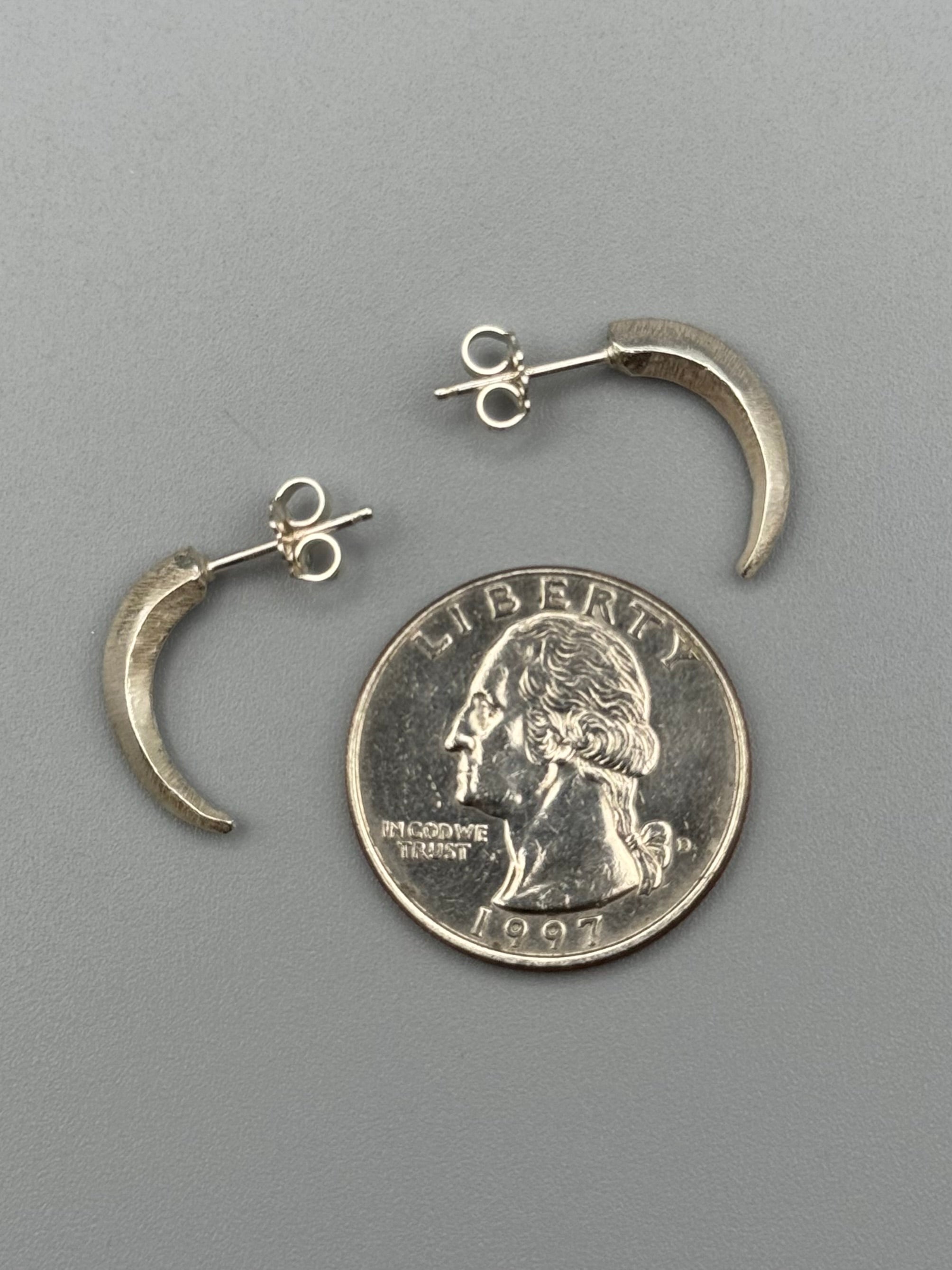 •TALON• sterling silver post earrings