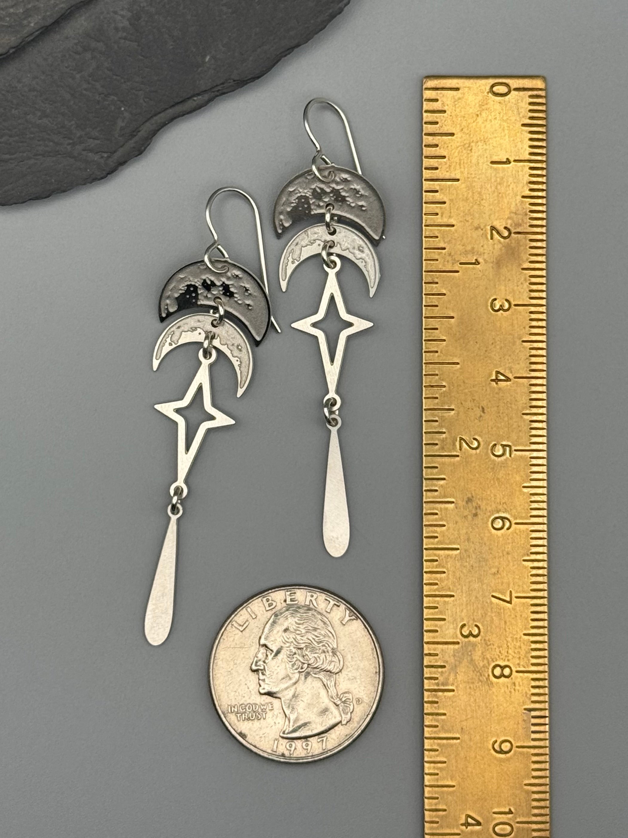 •NYX• silver dangle earrings