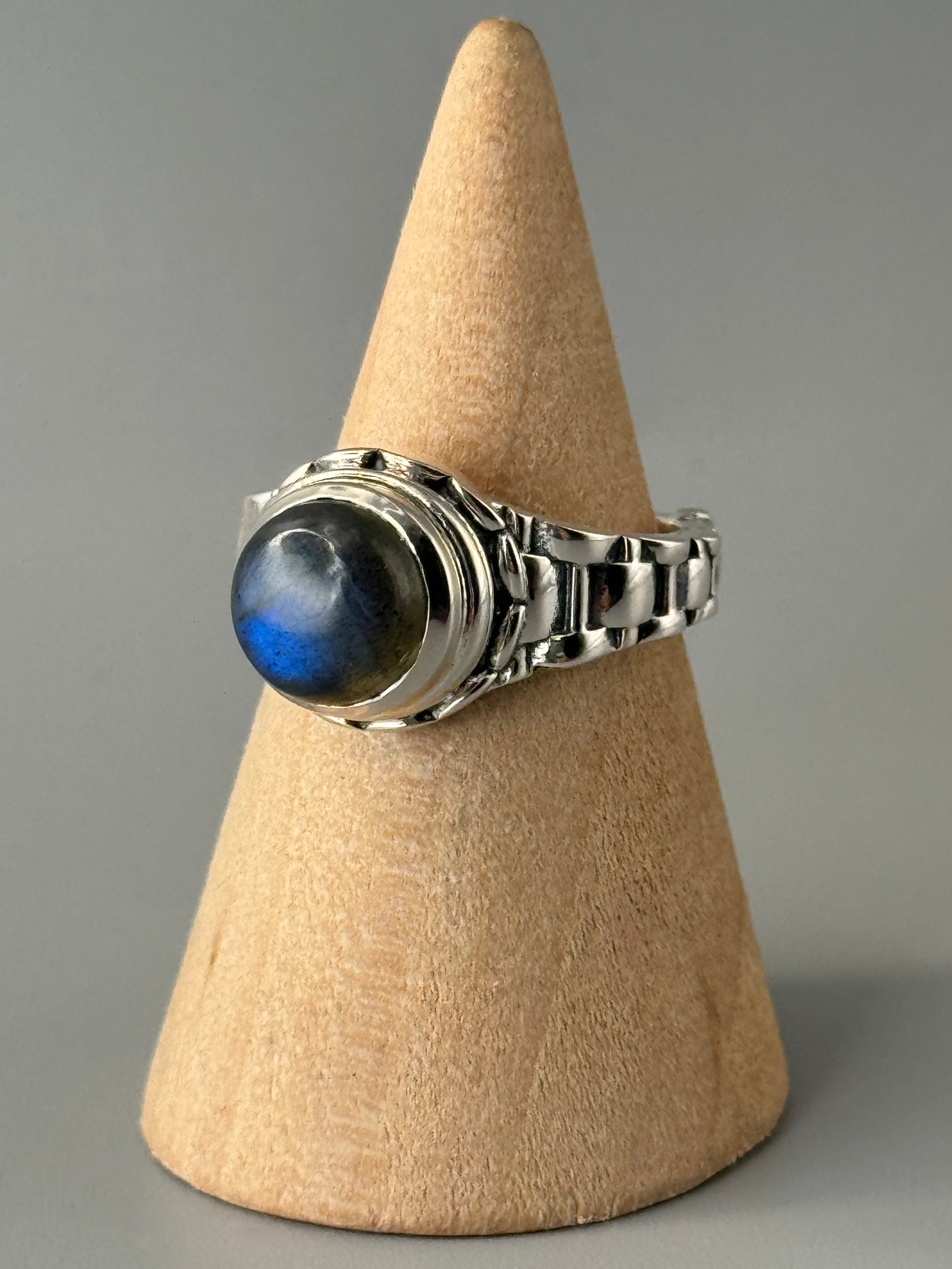 •LABRADORITE - TIMEKEEPER• sterling silver ring (various sizes)