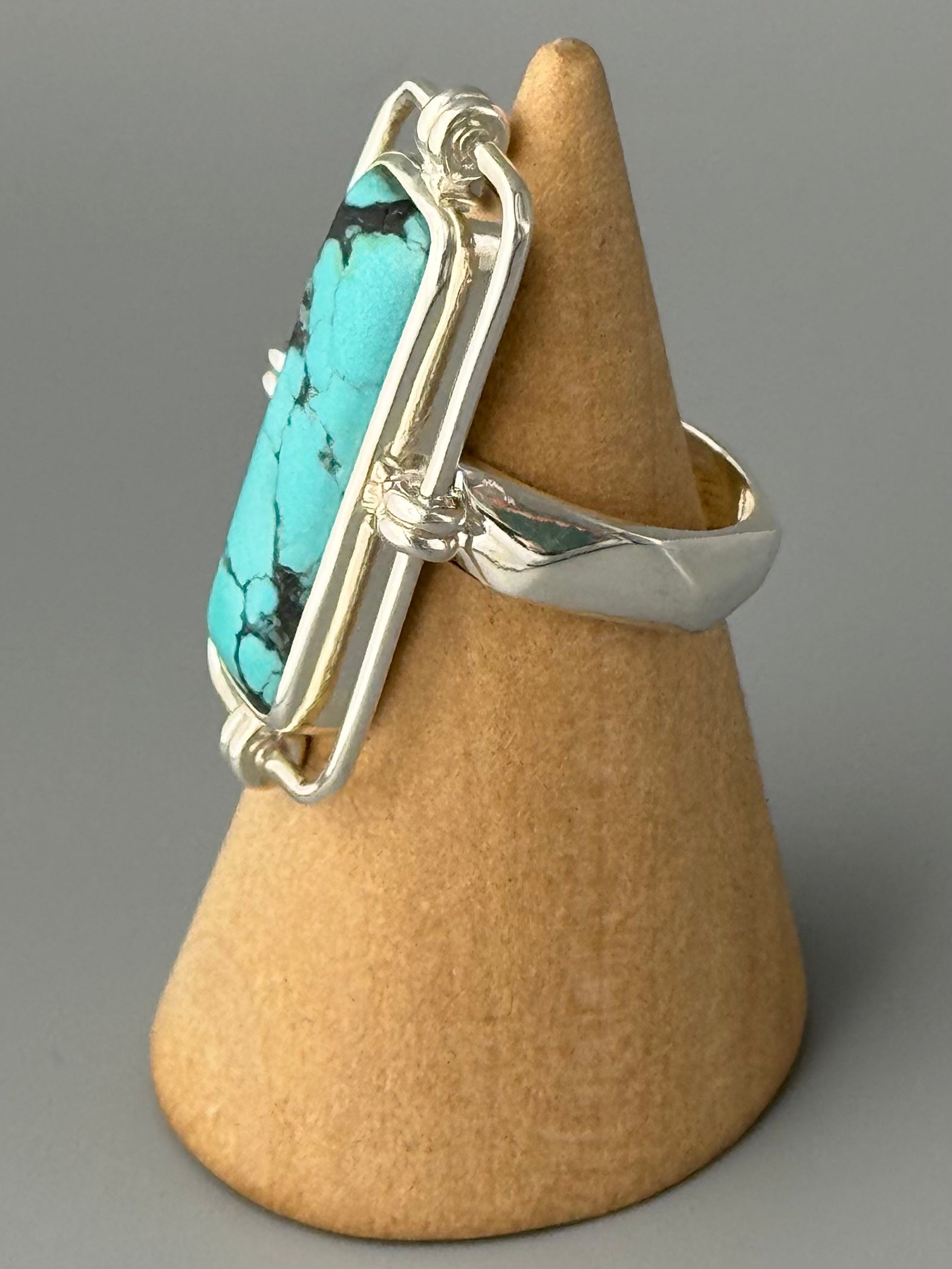 •TURQUOISE - BOUND• sterling silver ring (size 6)