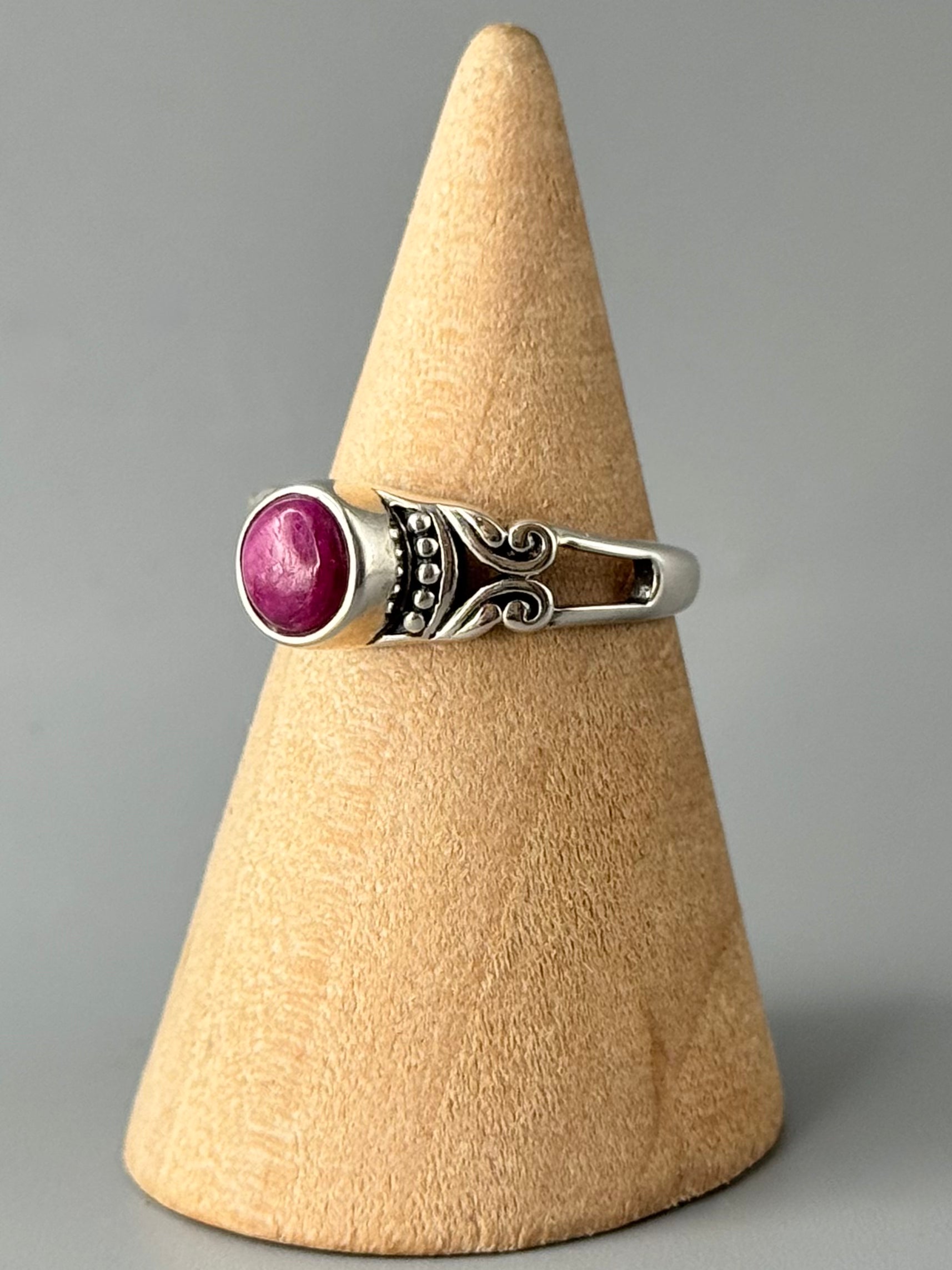 •RUBY - ADORNED• sterling silver ring (various sizes)