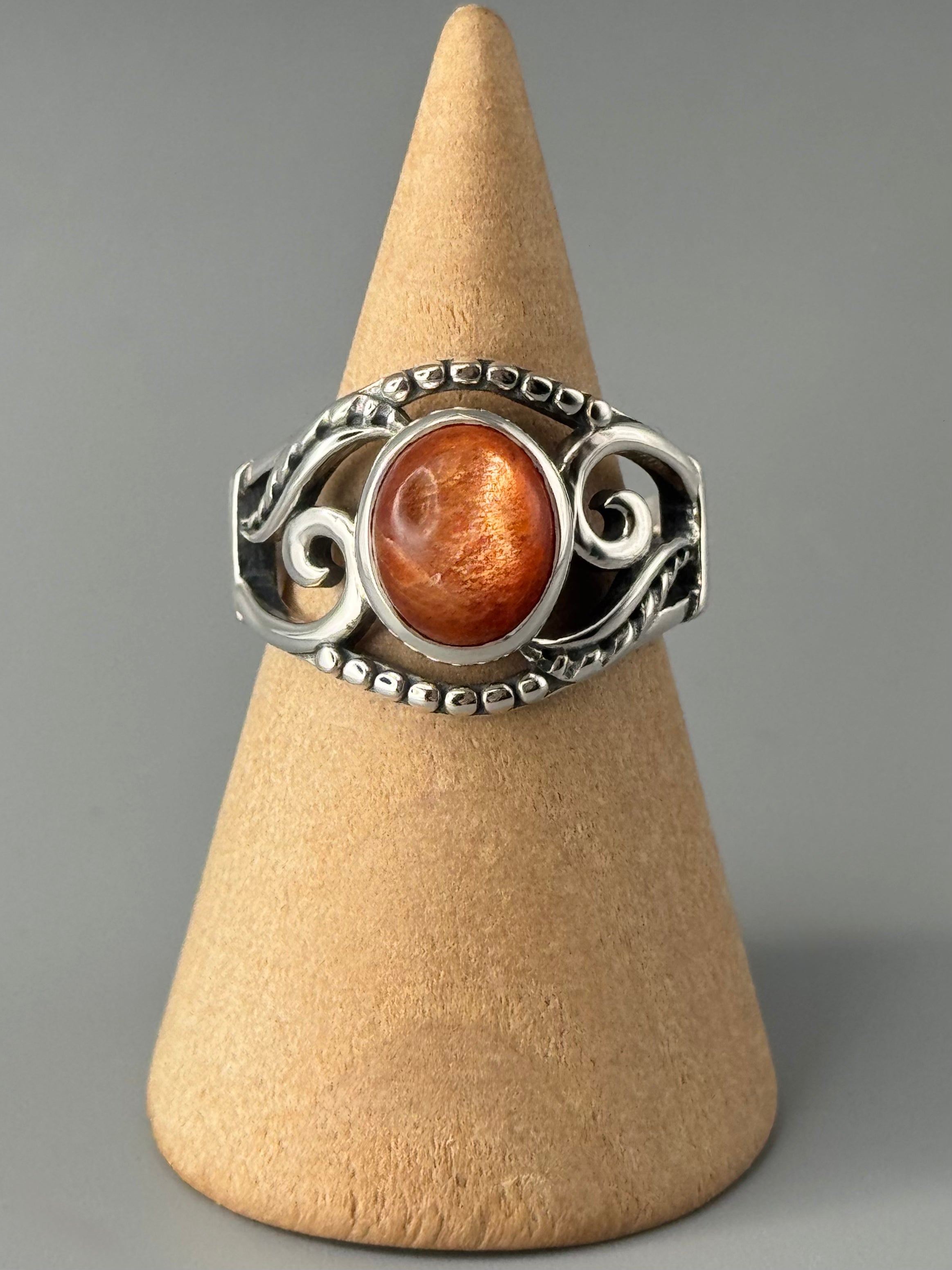 •SUNSTONE - ARTEMIS• sterling silver ring (various sizes)