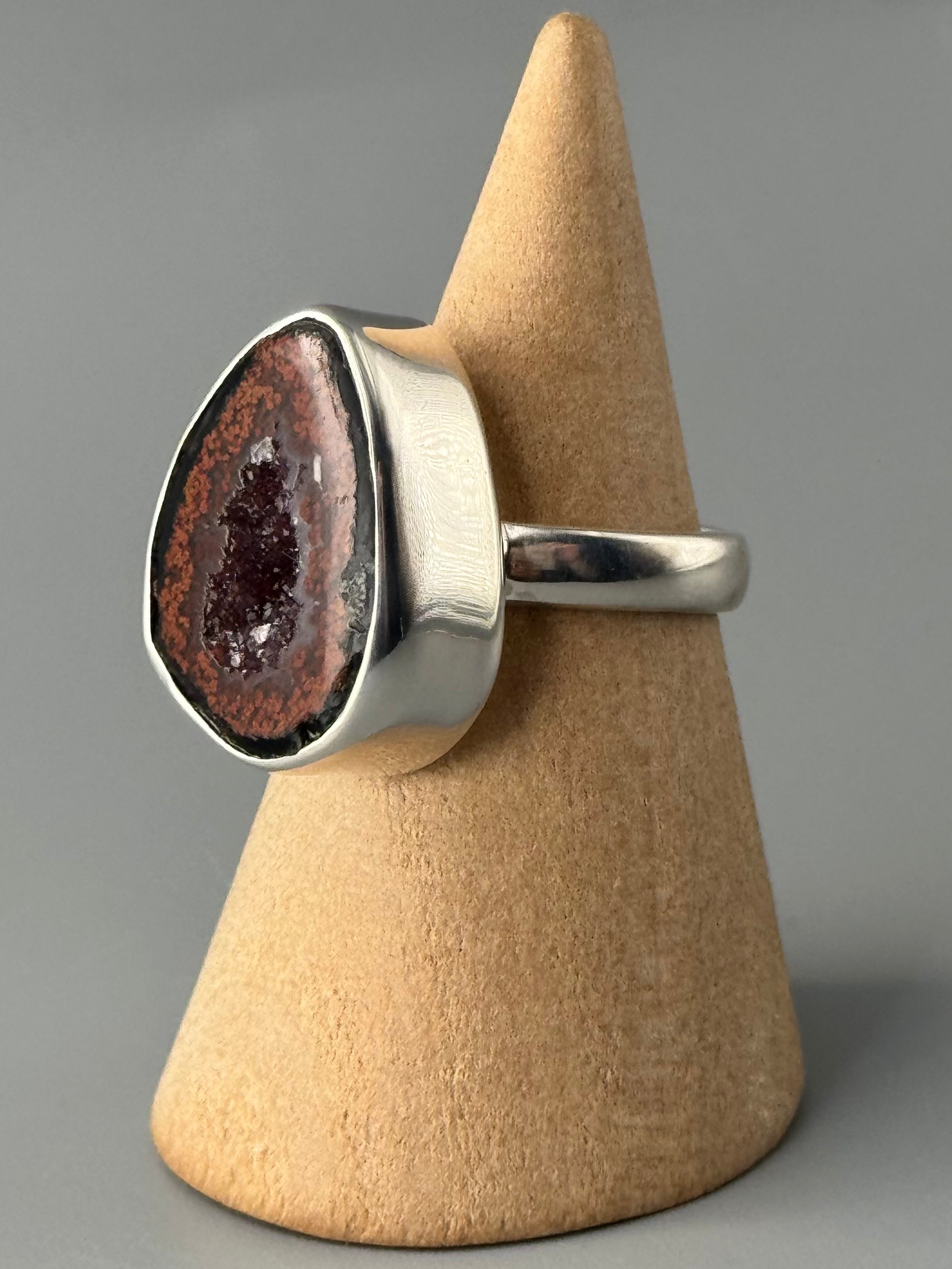 •COCONUT DRUZY - FREEFORM• sterling silver ring (various sizes)