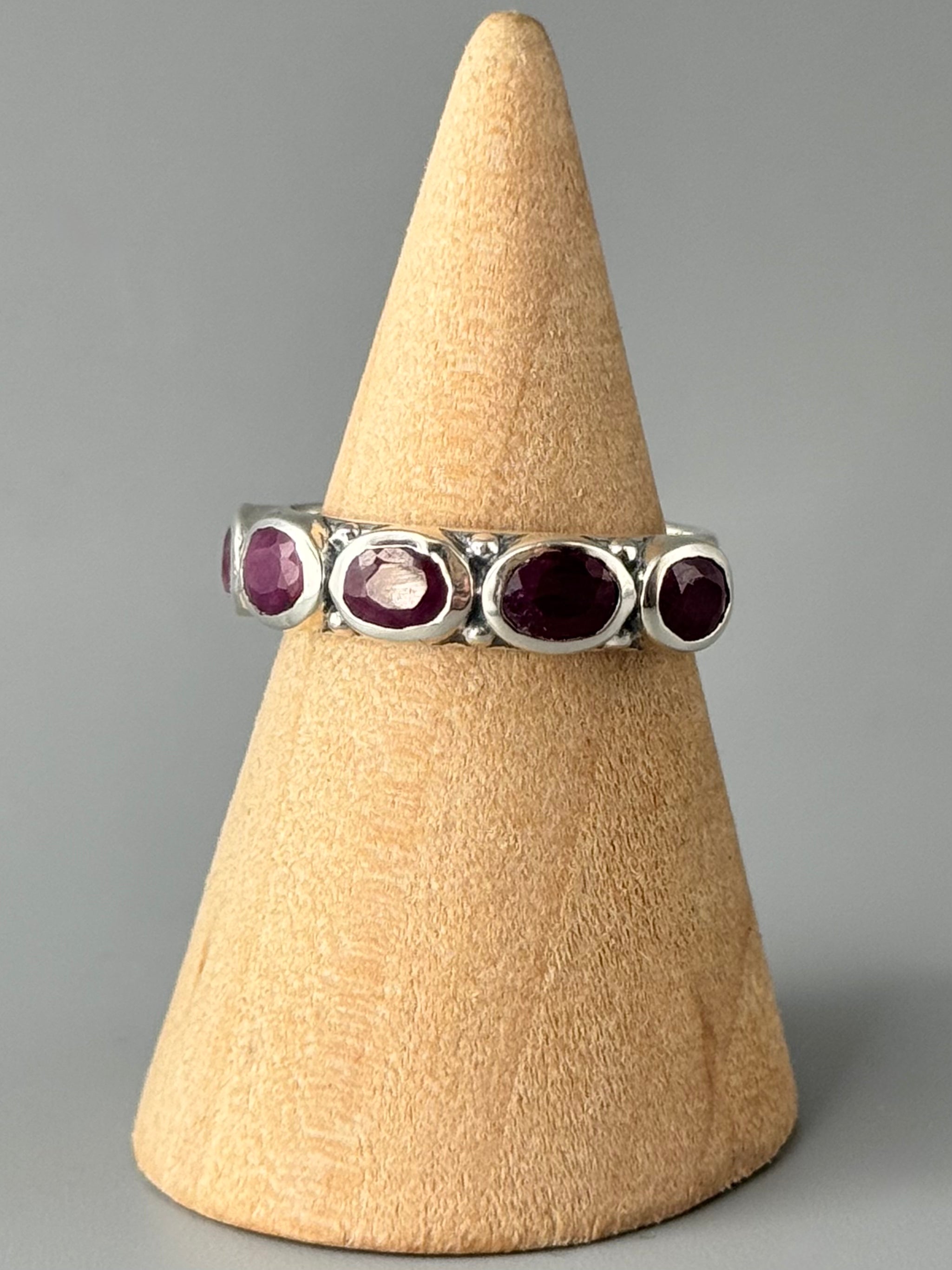 •RUBY - DIADEM• sterling silver ring (various sizes)